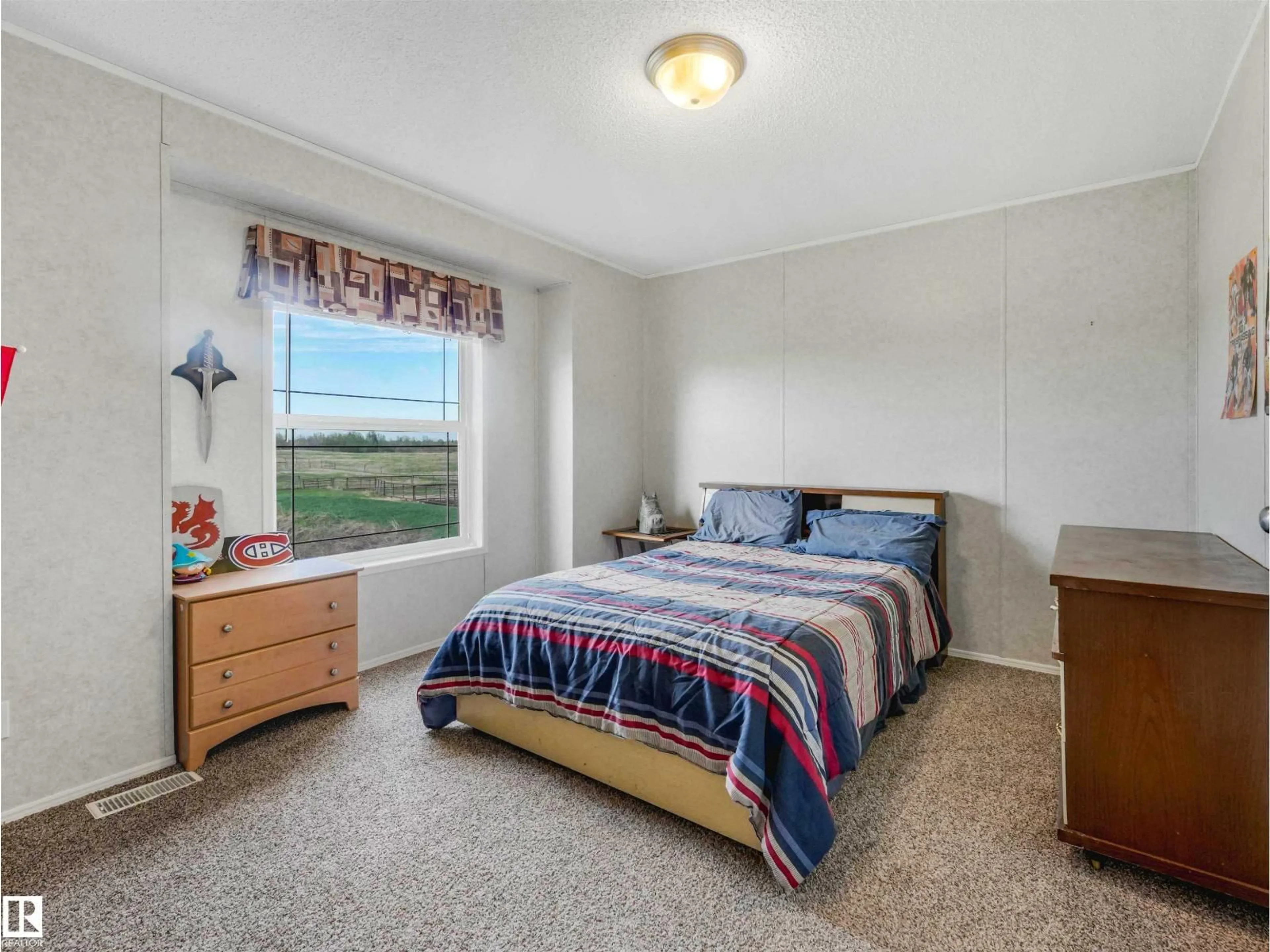 Bedroom with bed, carpet floor for 57016 RANGE ROAD 13, Rural Barrhead County Alberta T0G0H0