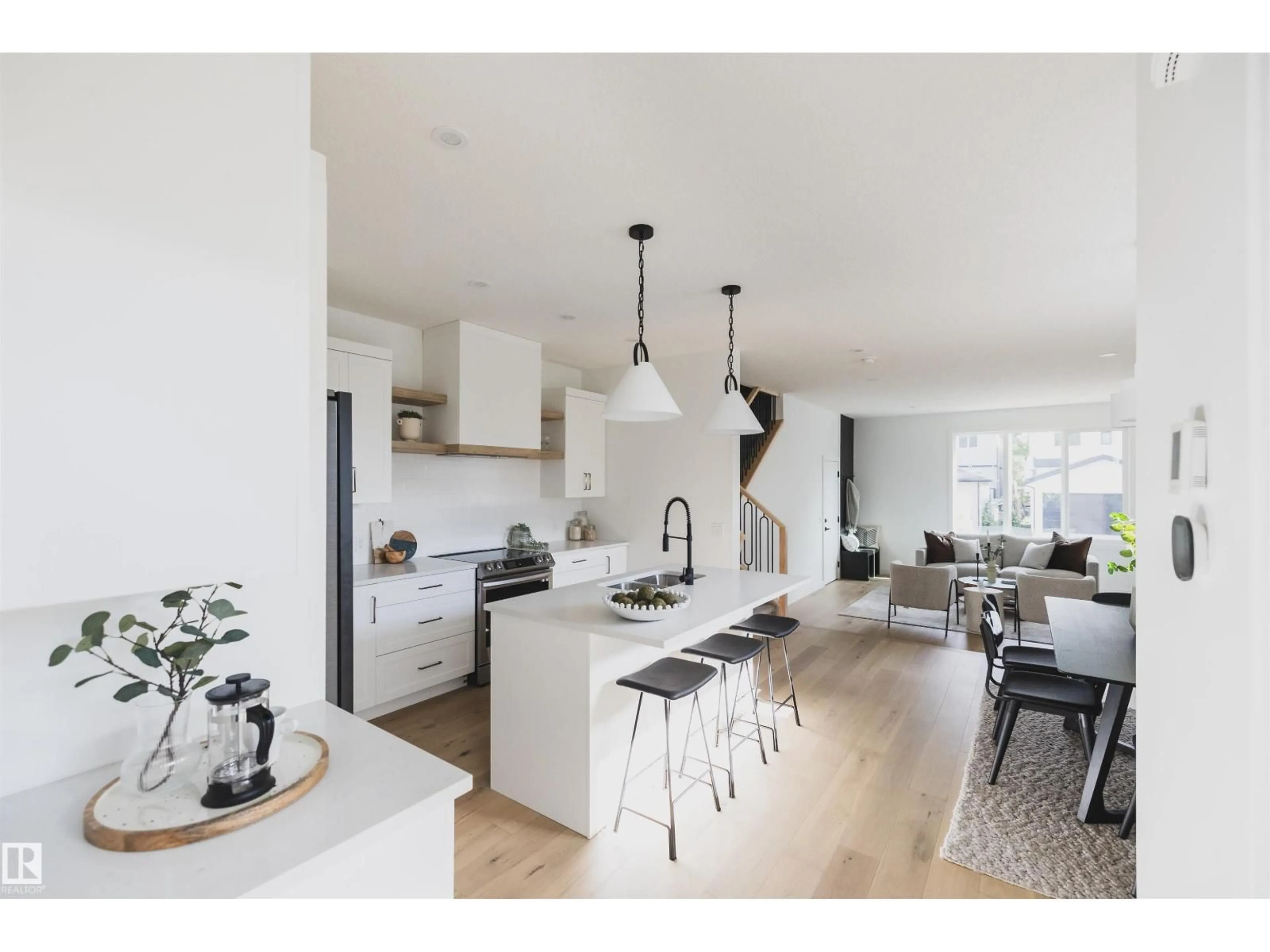 Open concept kitchen, unknown for NW - 4216 121 ST, Edmonton Alberta T6J1Y8