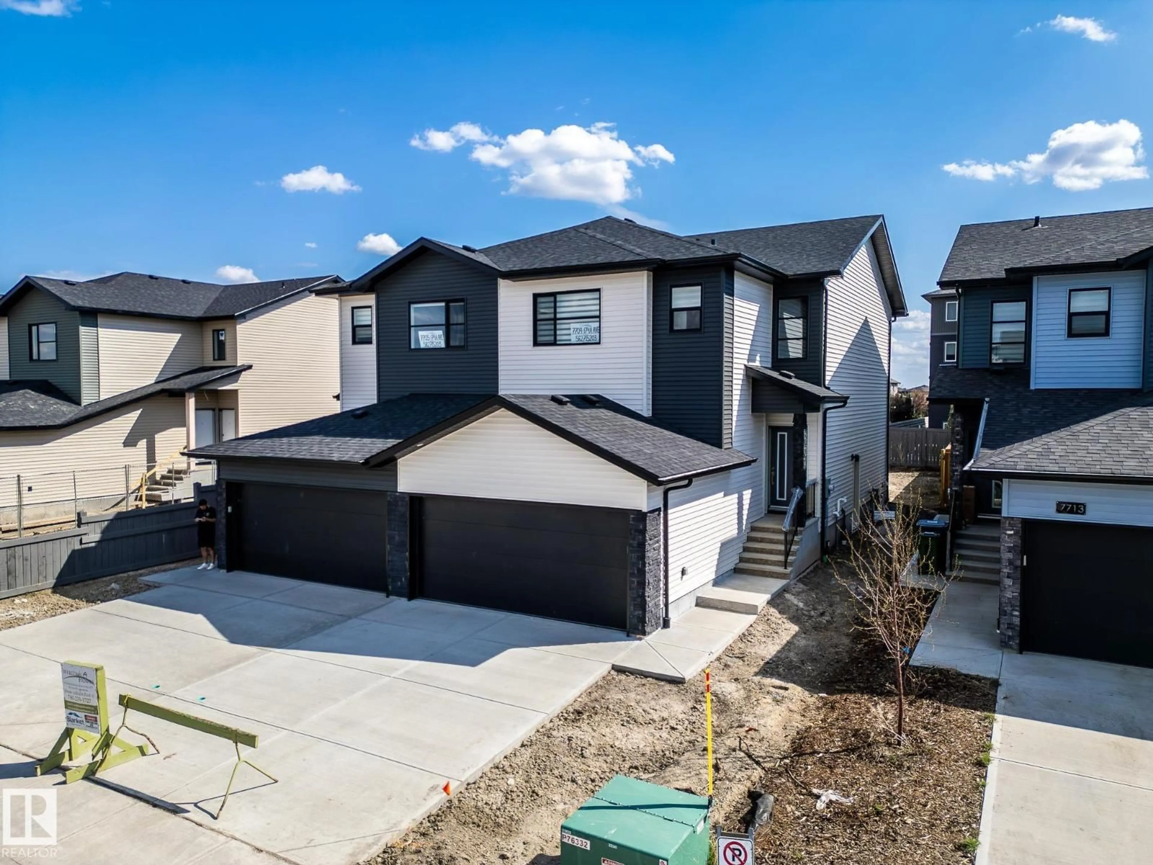 A pic from outside/outdoor area/front of a property/back of a property/a pic from drone, street for 7705 174A AV, Edmonton Alberta T5Z0W5