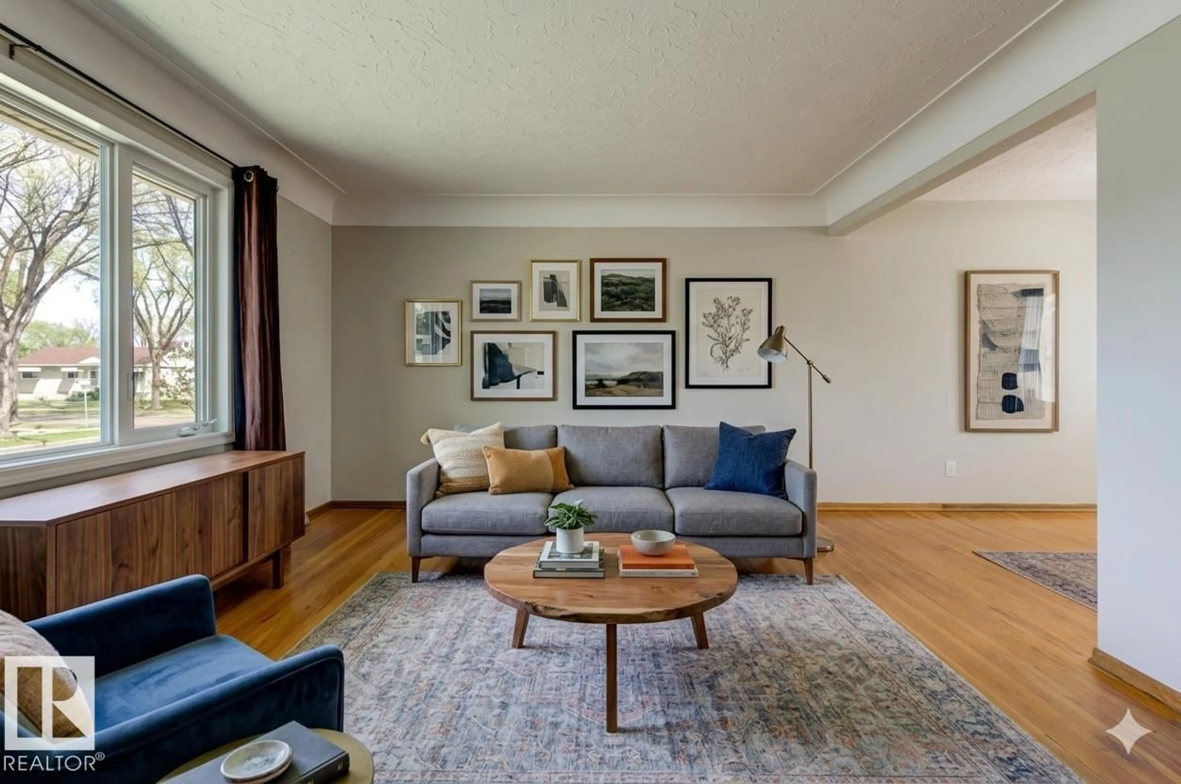 Living room with furniture, unknown for 8511 64 AV, Edmonton Alberta T6E0H1