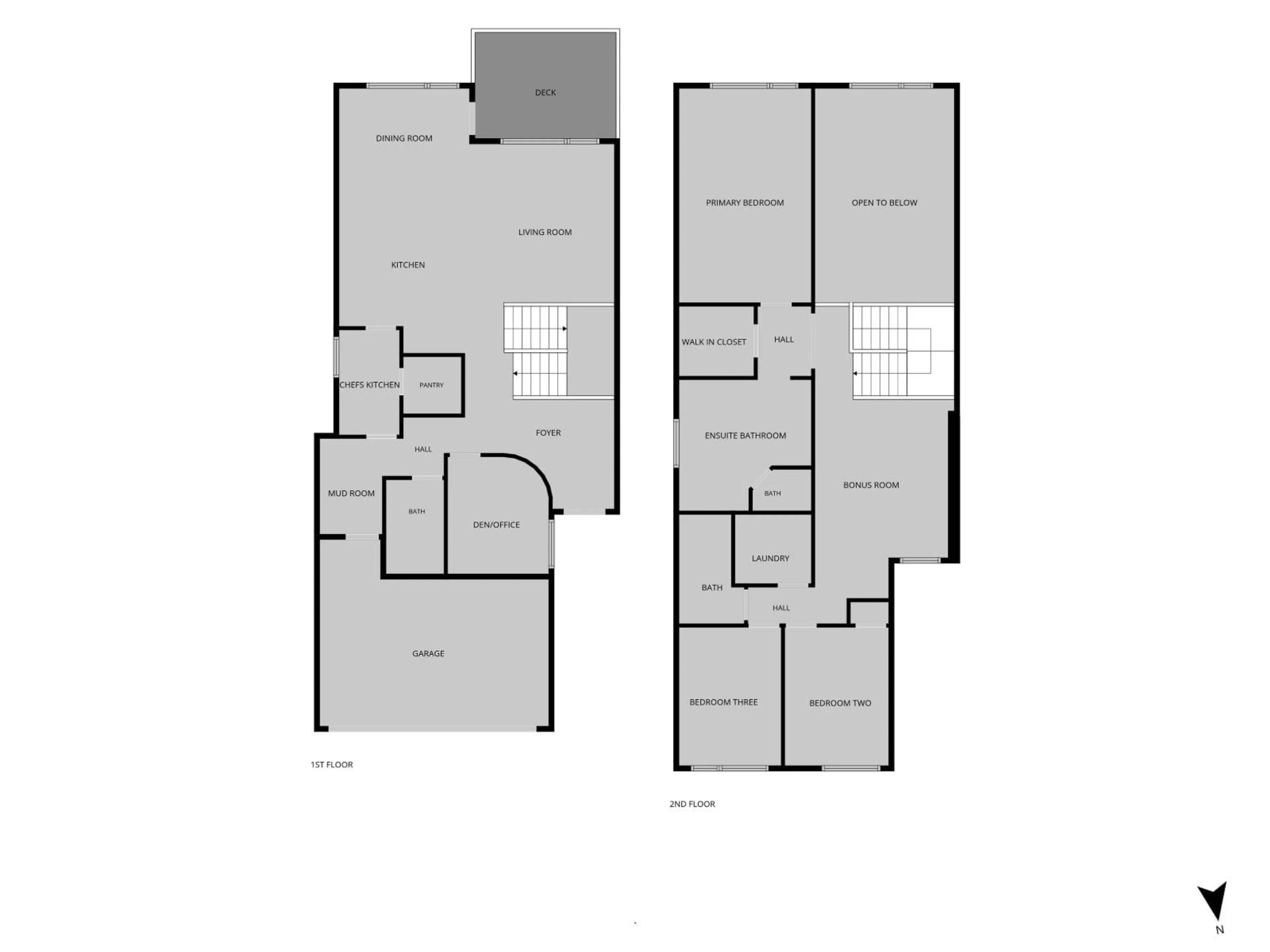 Floor plan for NW - 431 172 AV, Edmonton Alberta T6W0M2
