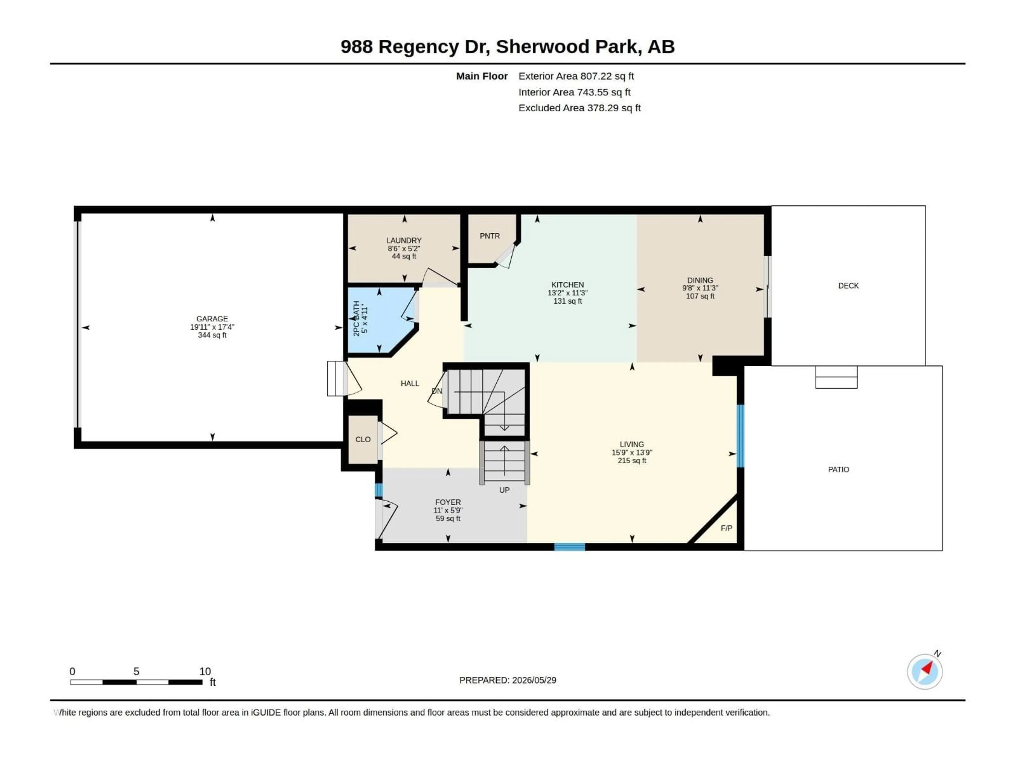 Floor plan for 988 REGENCY DR, Sherwood Park Alberta T8A2H4