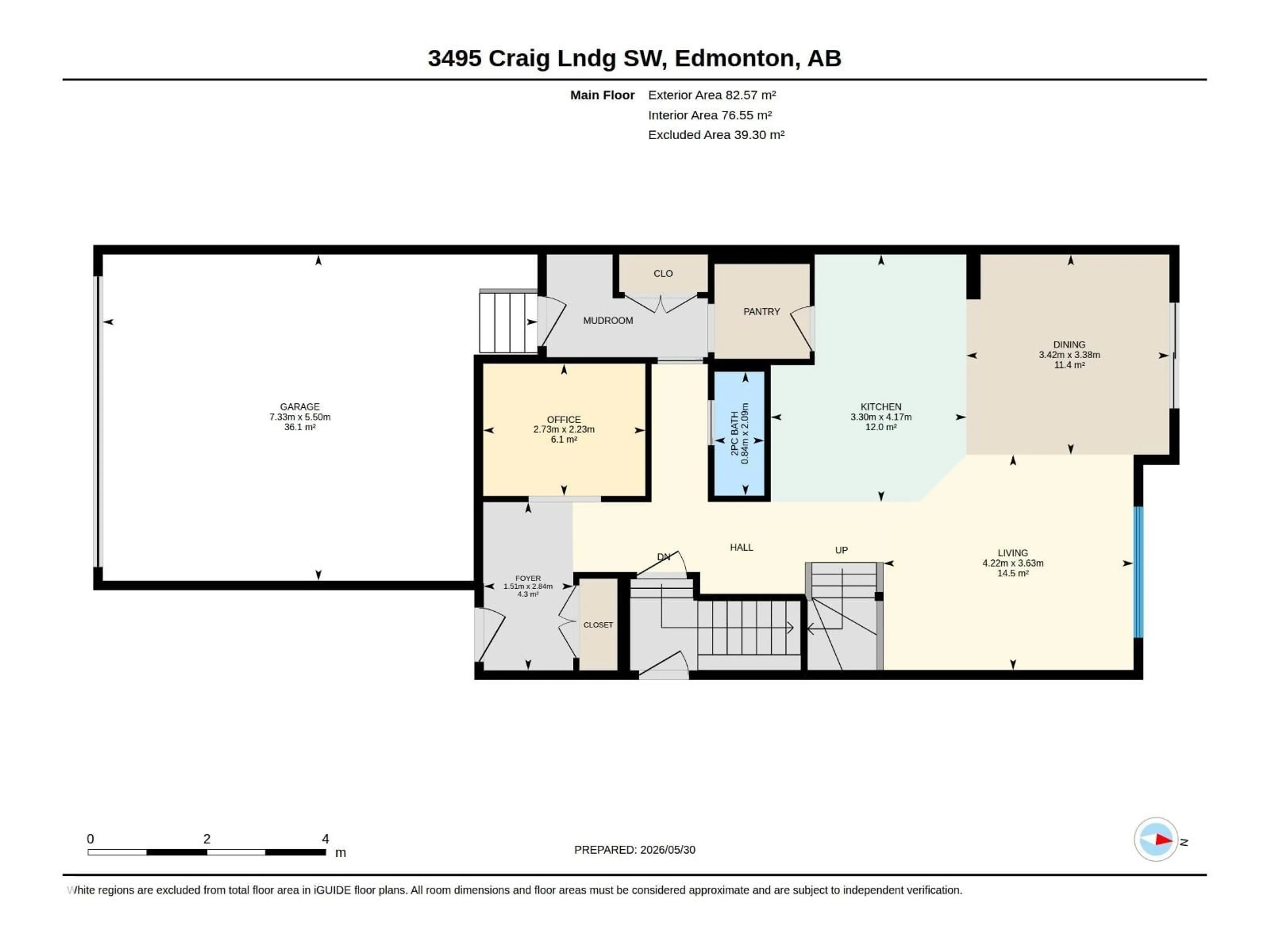 Floor plan for 3495 CRAIG LANDING LD, Edmonton Alberta T6W5H2