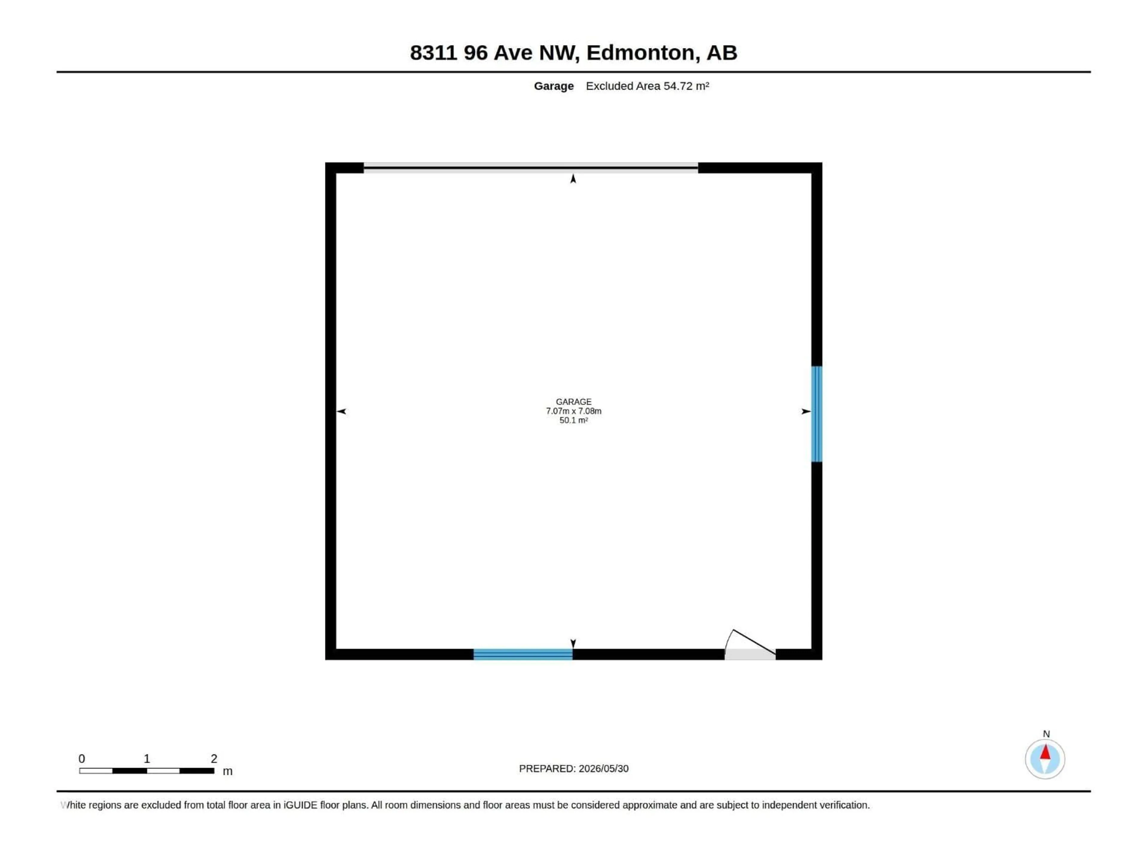 Floor plan for 8311 96 AV NW, Edmonton Alberta T6C2A9
