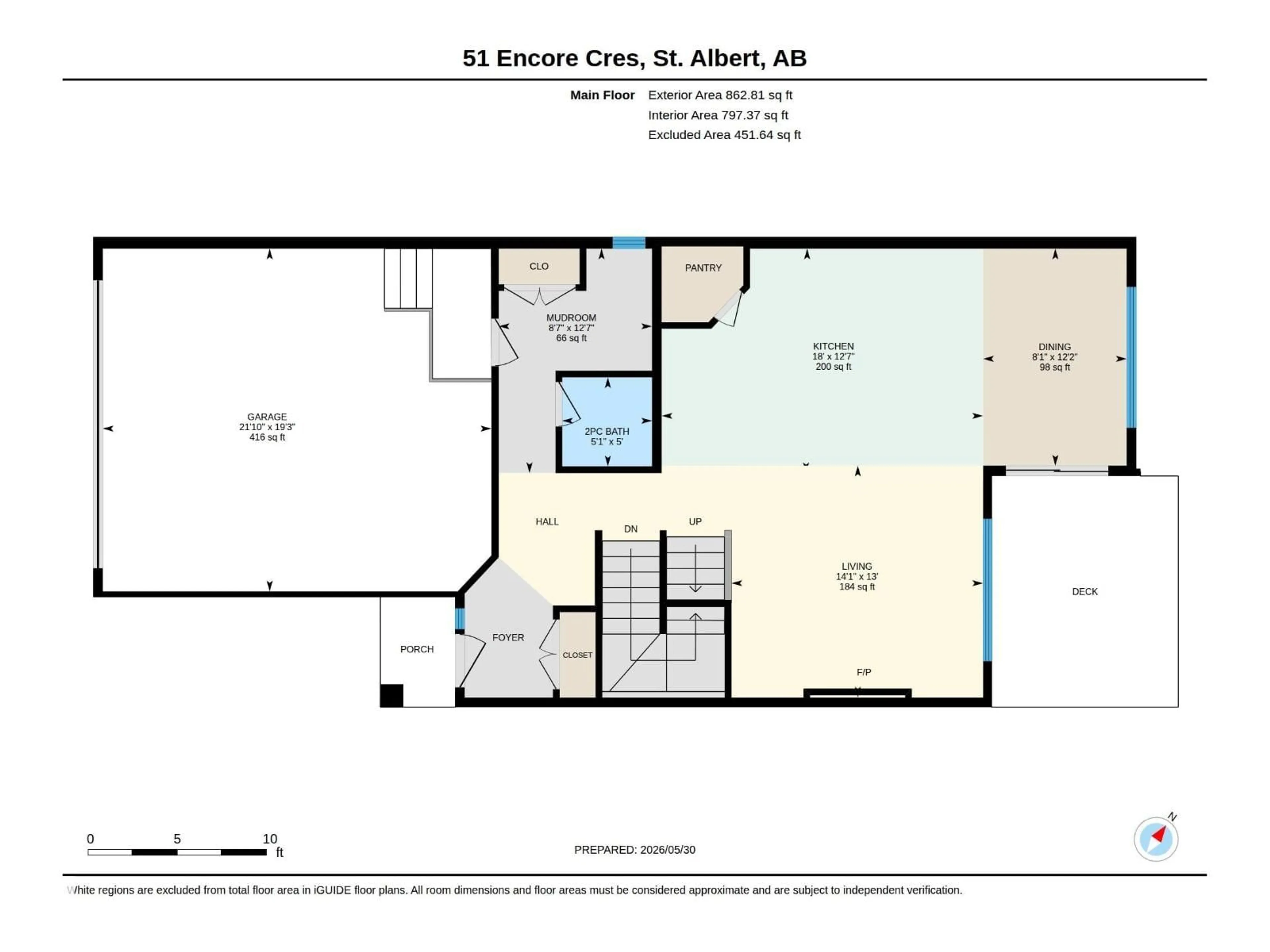 Floor plan for 51 ENCORE CR, St. Albert Alberta T8N7W2