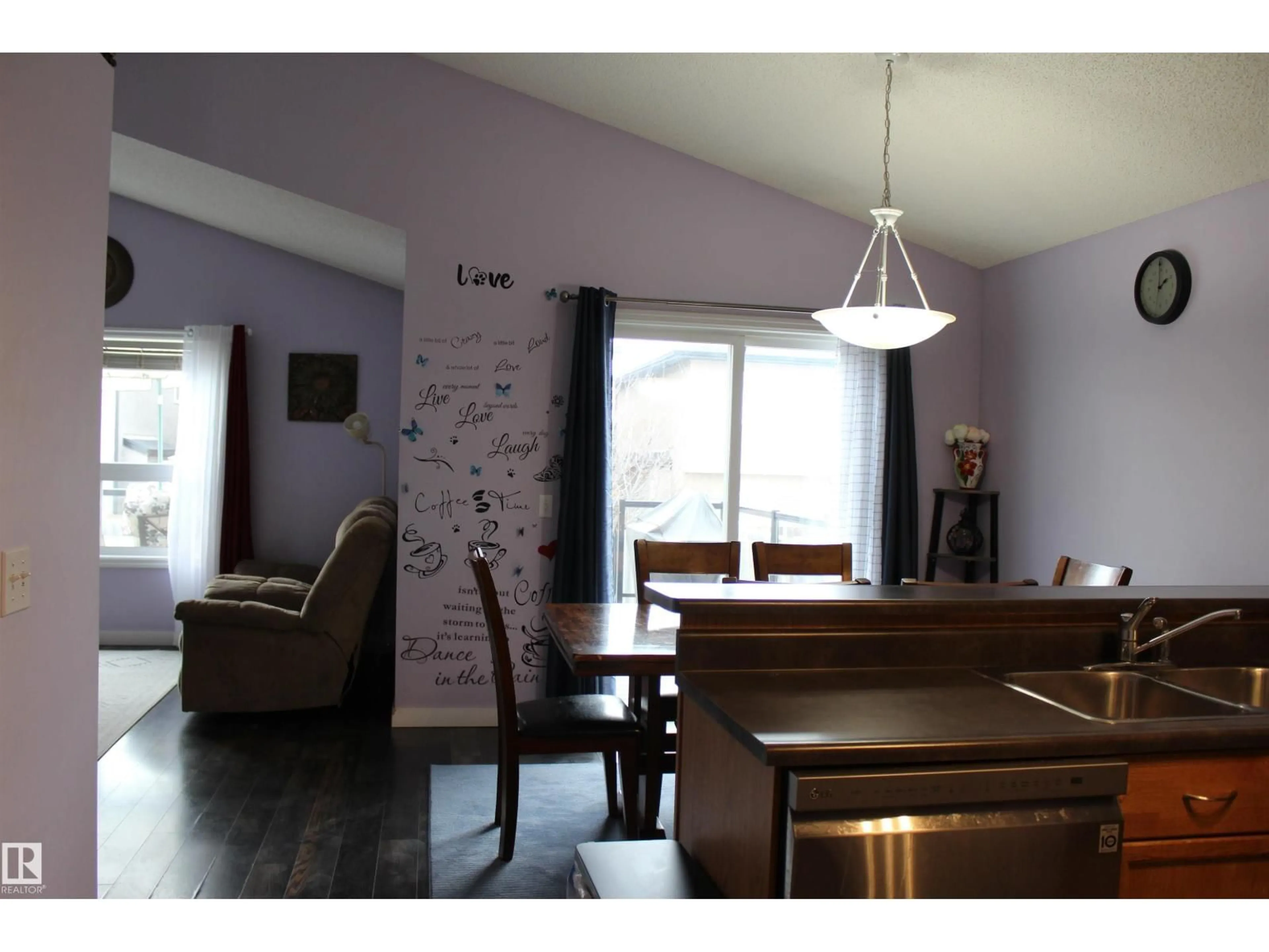 Dining room, wood/laminate floor for NW - 16256 132 ST, Edmonton Alberta T6V1X5