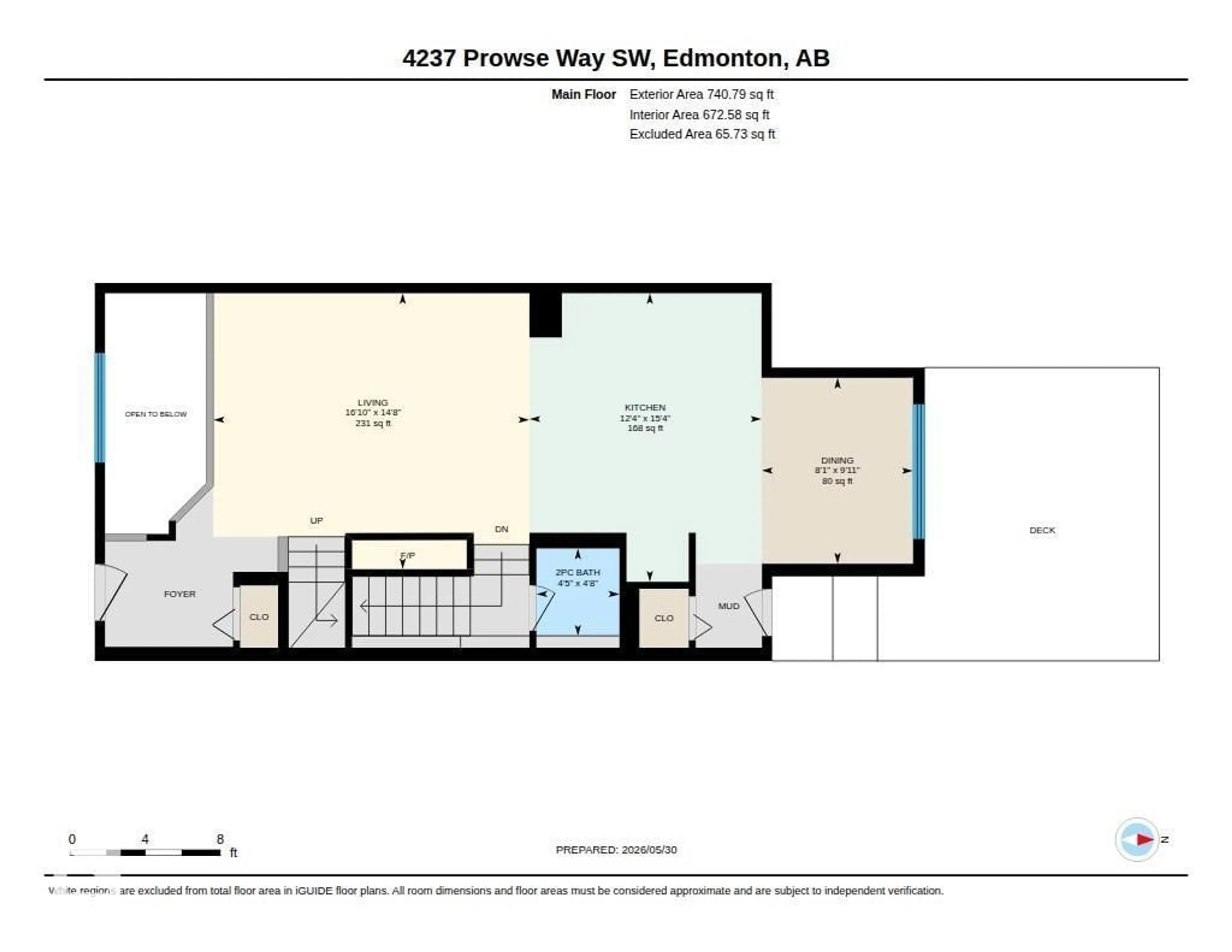 Floor plan for 4237 PROWSE WY, Edmonton Alberta T6W3A6