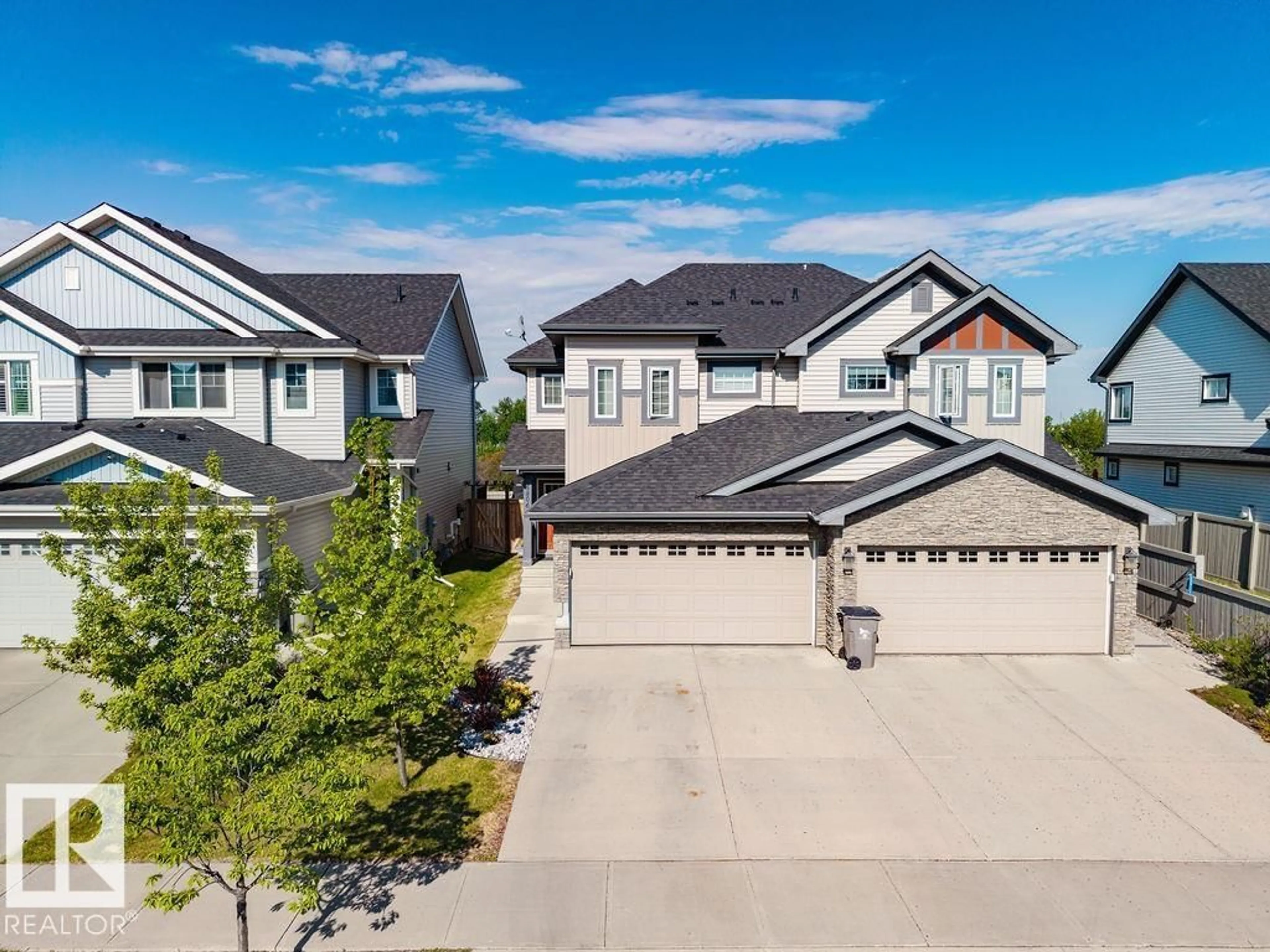 A pic from outside/outdoor area/front of a property/back of a property/a pic from drone, street for 5806 66 ST, Beaumont Alberta T4X2A4