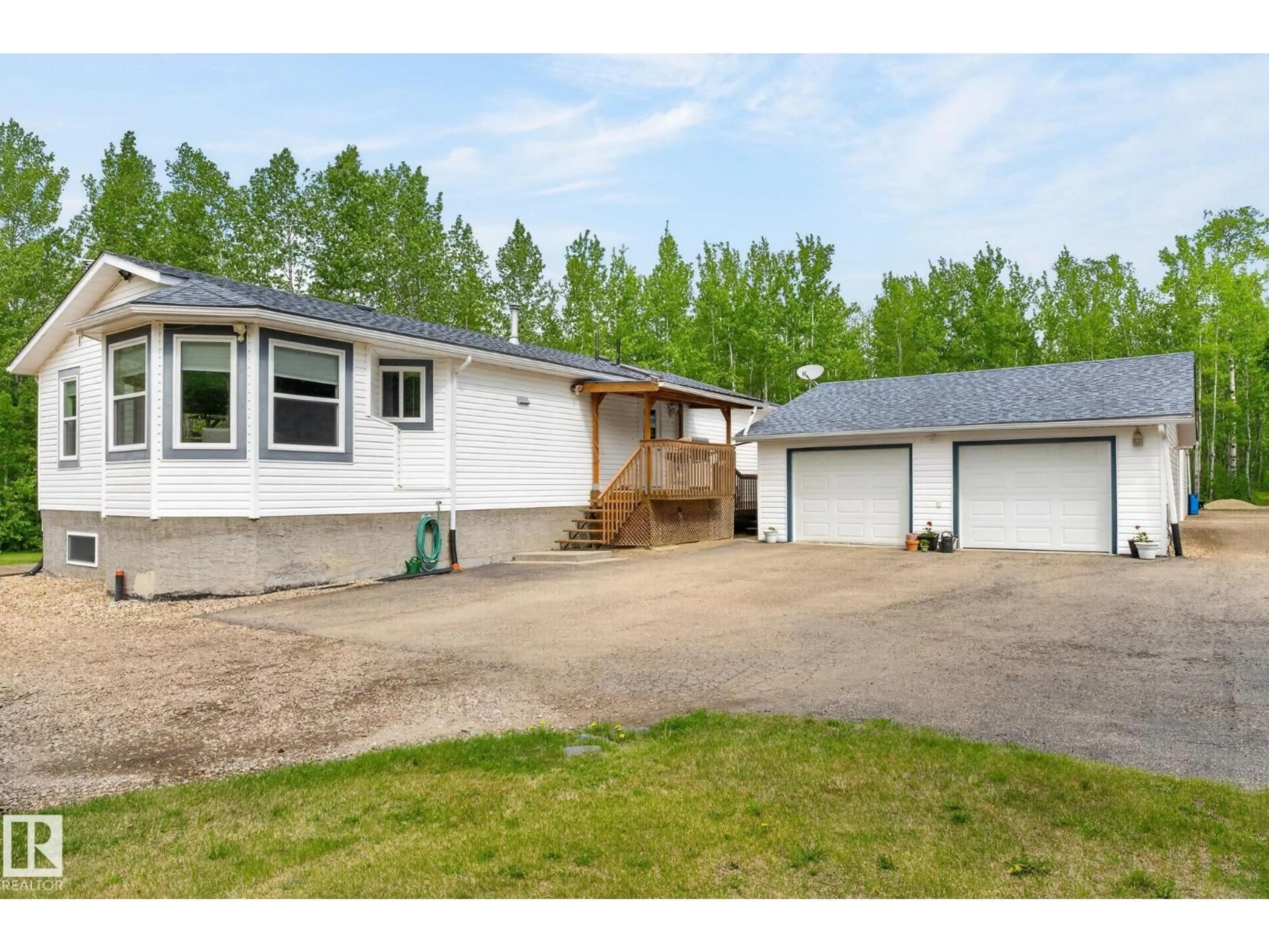 A pic from outside/outdoor area/front of a property/back of a property/a pic from drone, street for 3602 53 AV, Rural Wetaskiwin County Alberta T0C2C0