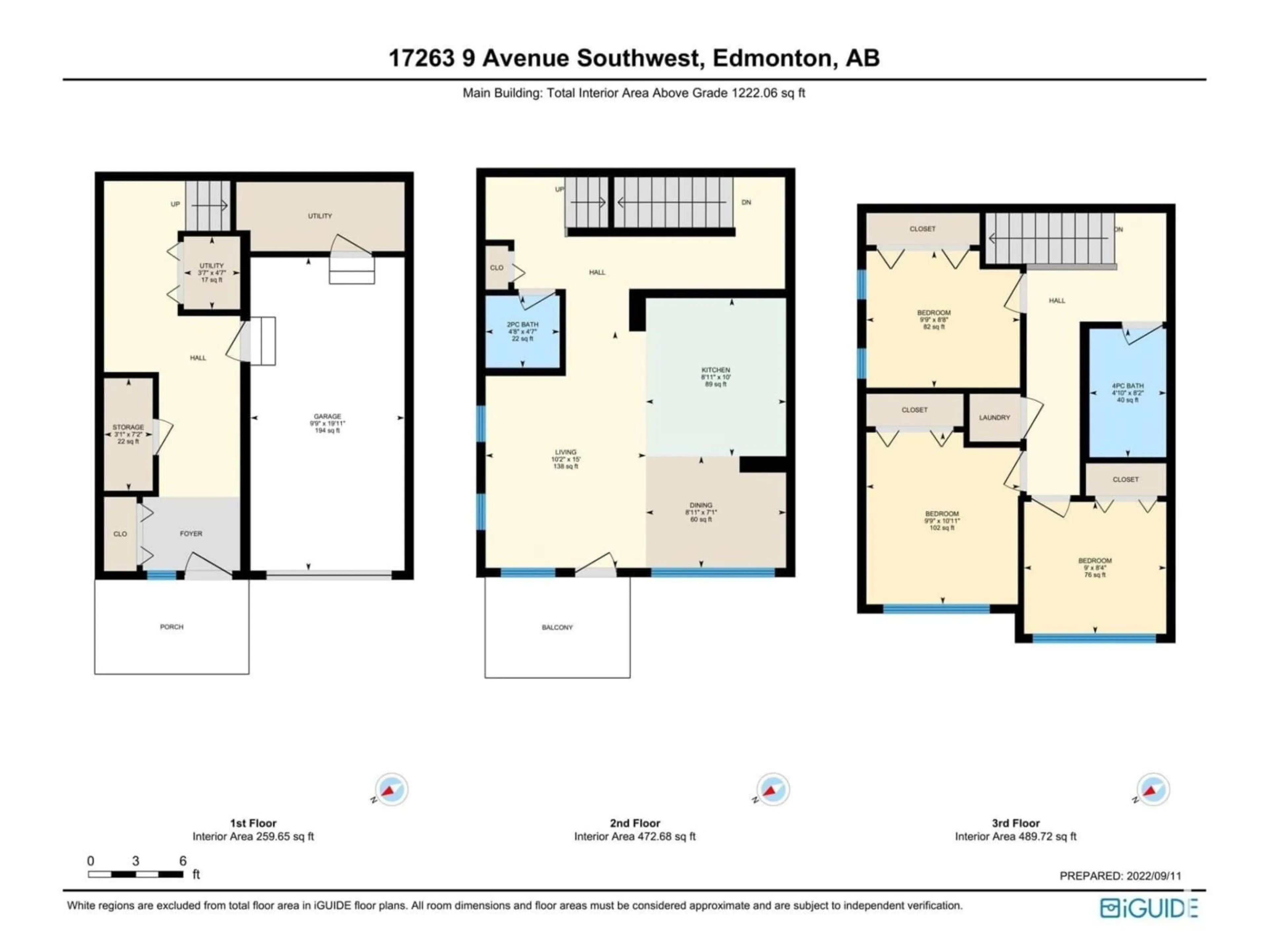Floor plan for SW - 17263 9 AV, Edmonton Alberta T6W3V4