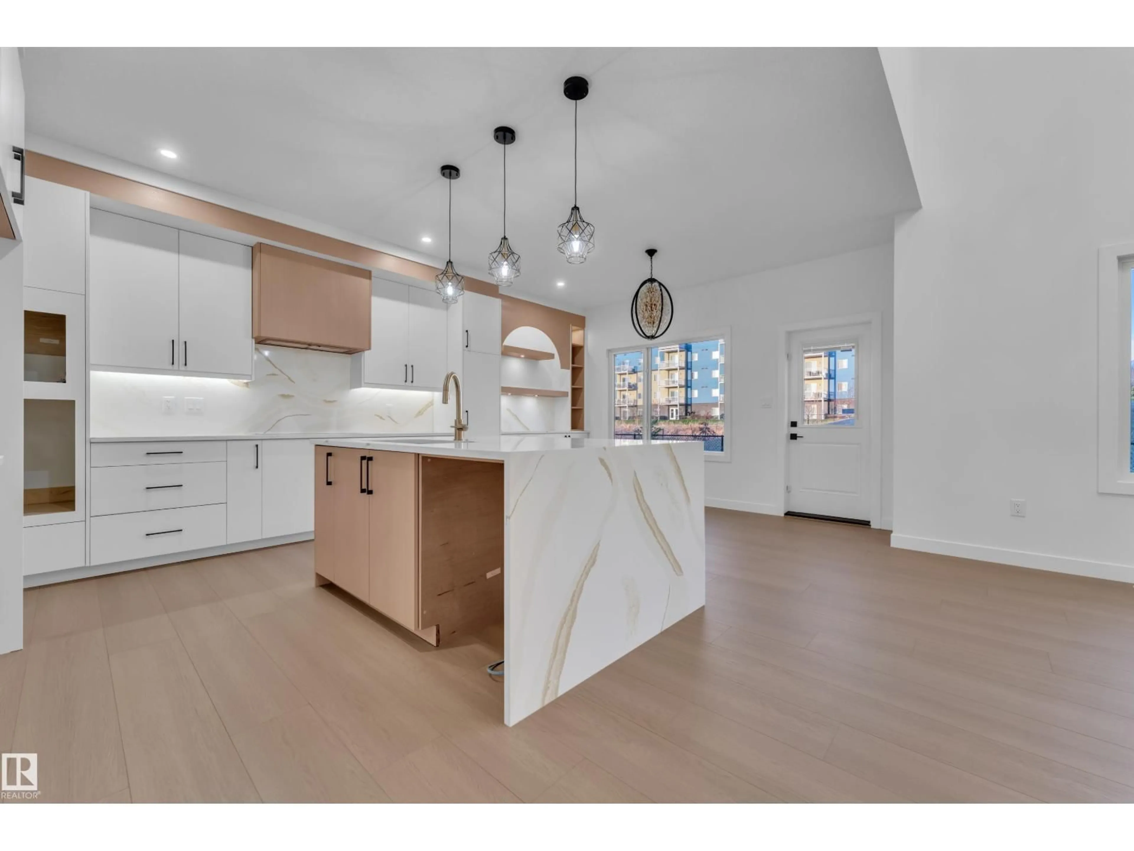 Open concept kitchen, ceramic/tile floor for NW - 2824 194 ST, Edmonton Alberta T6M3B1