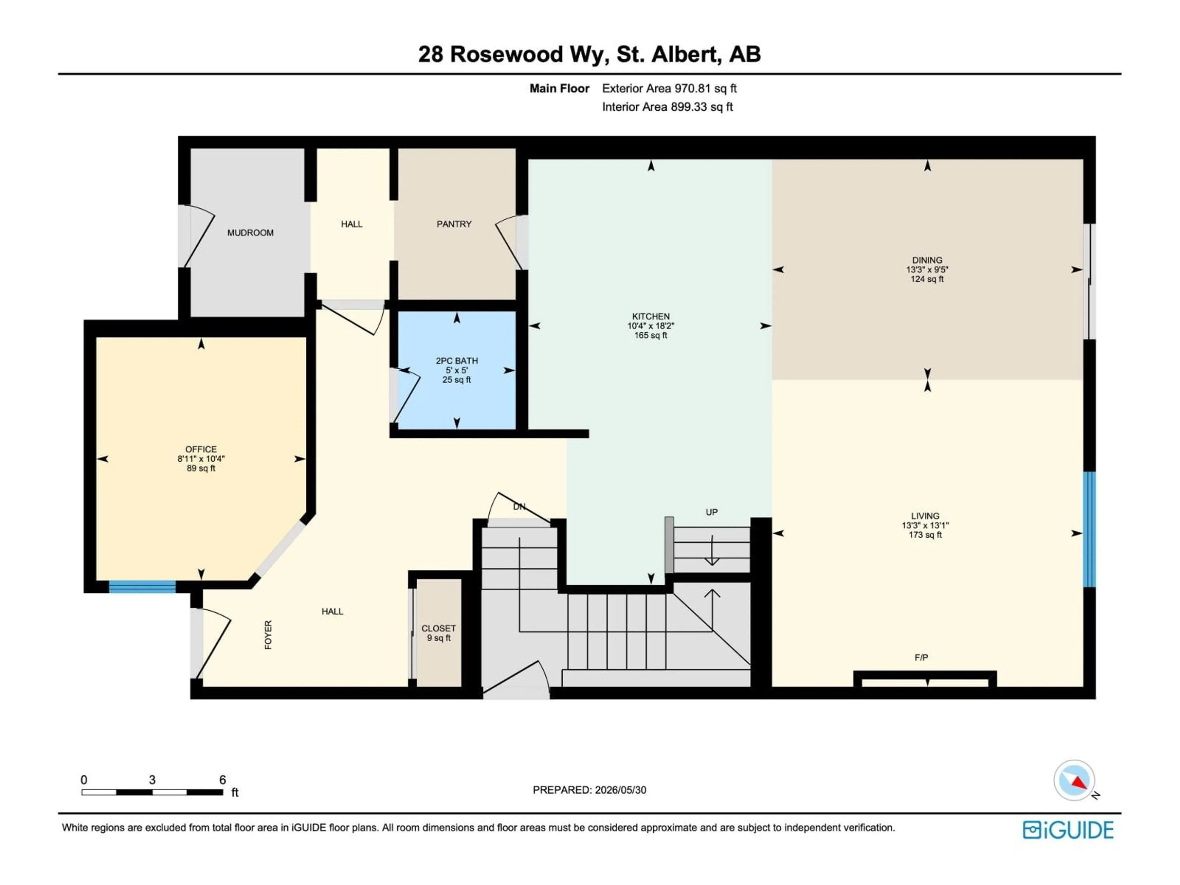Floor plan for 28 ROSEWOOD WY, St. Albert Alberta T8N7Y8