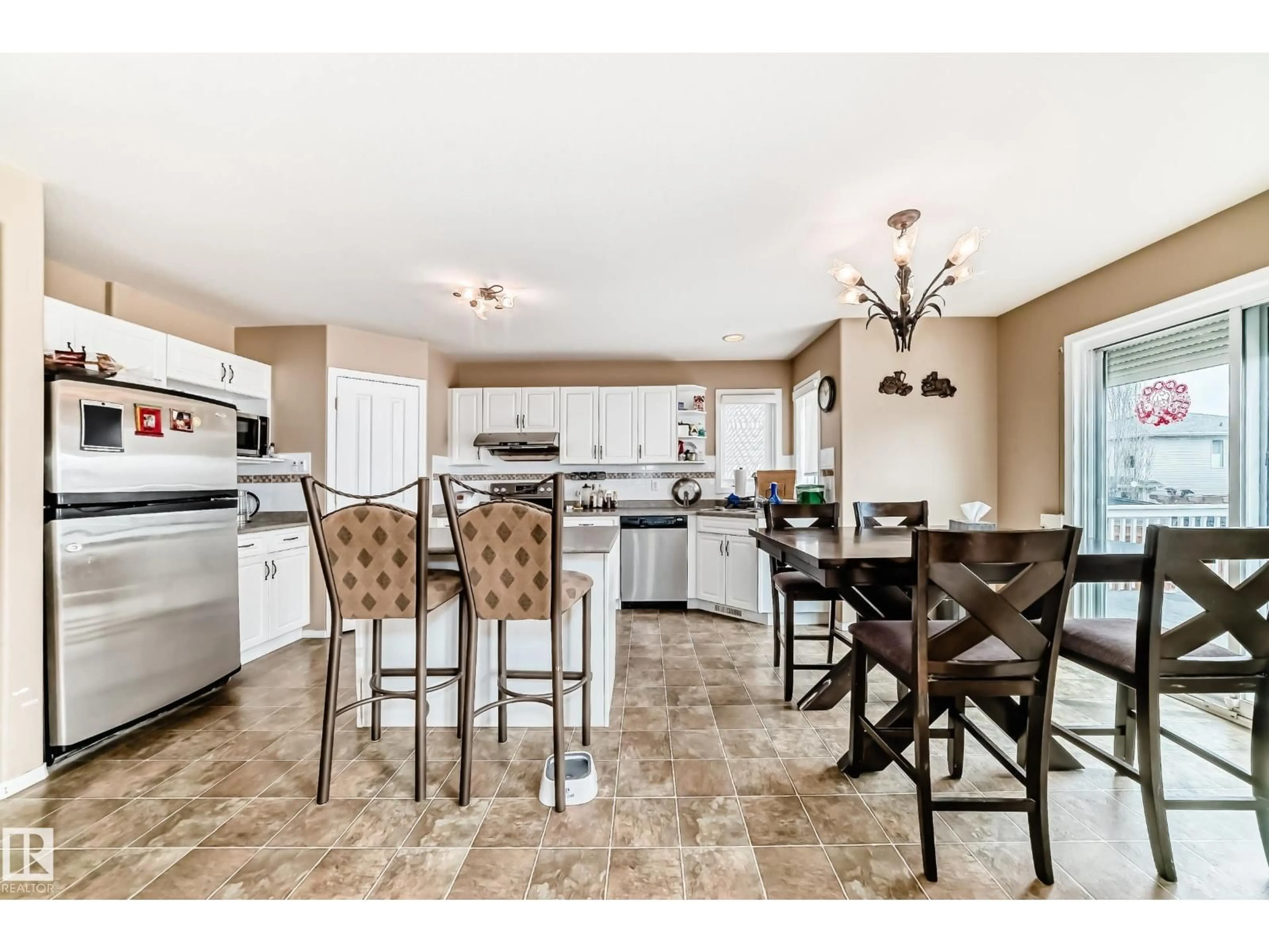 Open concept kitchen, ceramic/tile floor for 1815 36 AV, Edmonton Alberta T6T1S8