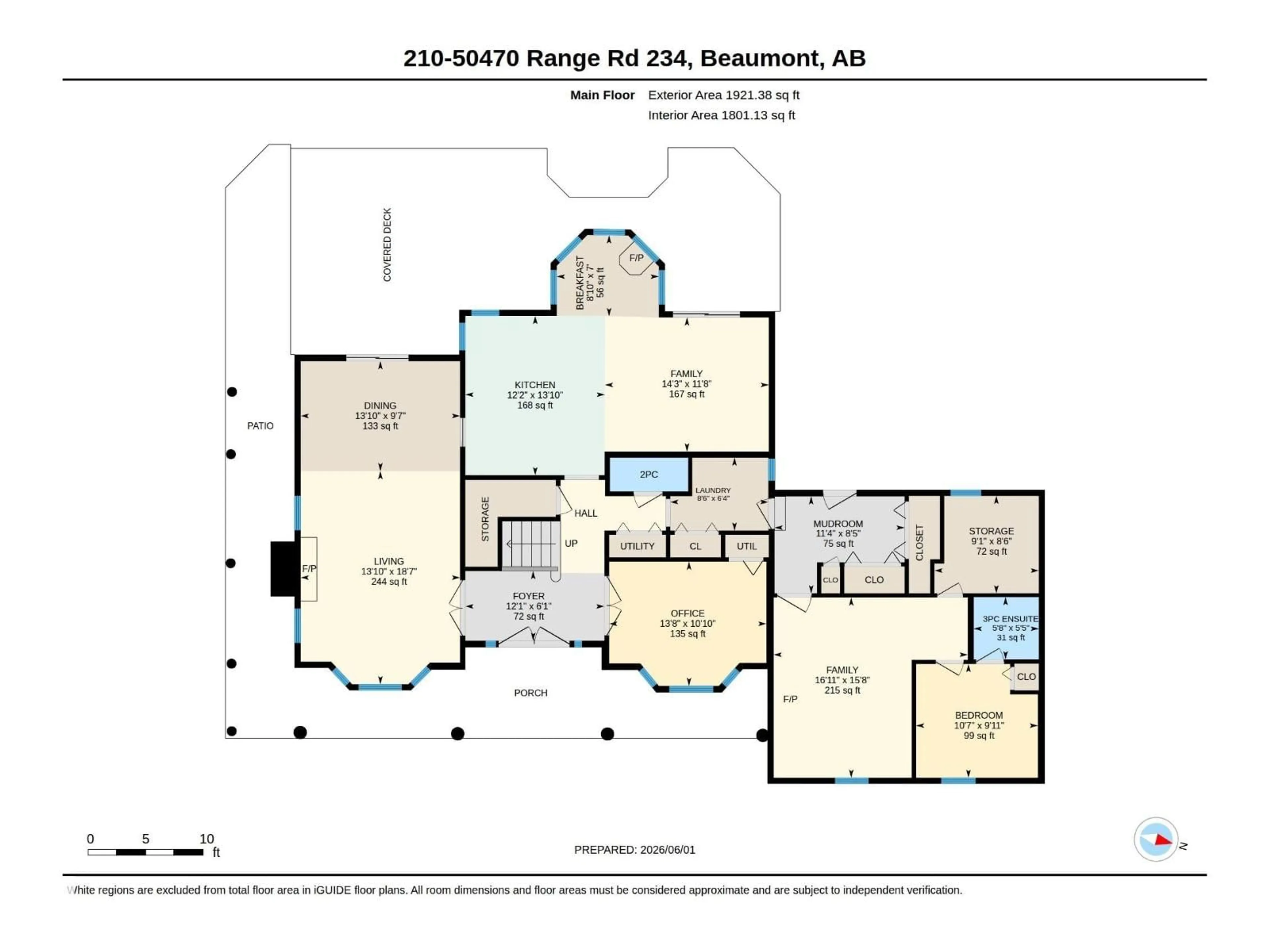 Floor plan for #210 - 50470 RGE RD 234 NW, Rural Leduc County Alberta T4X0L7