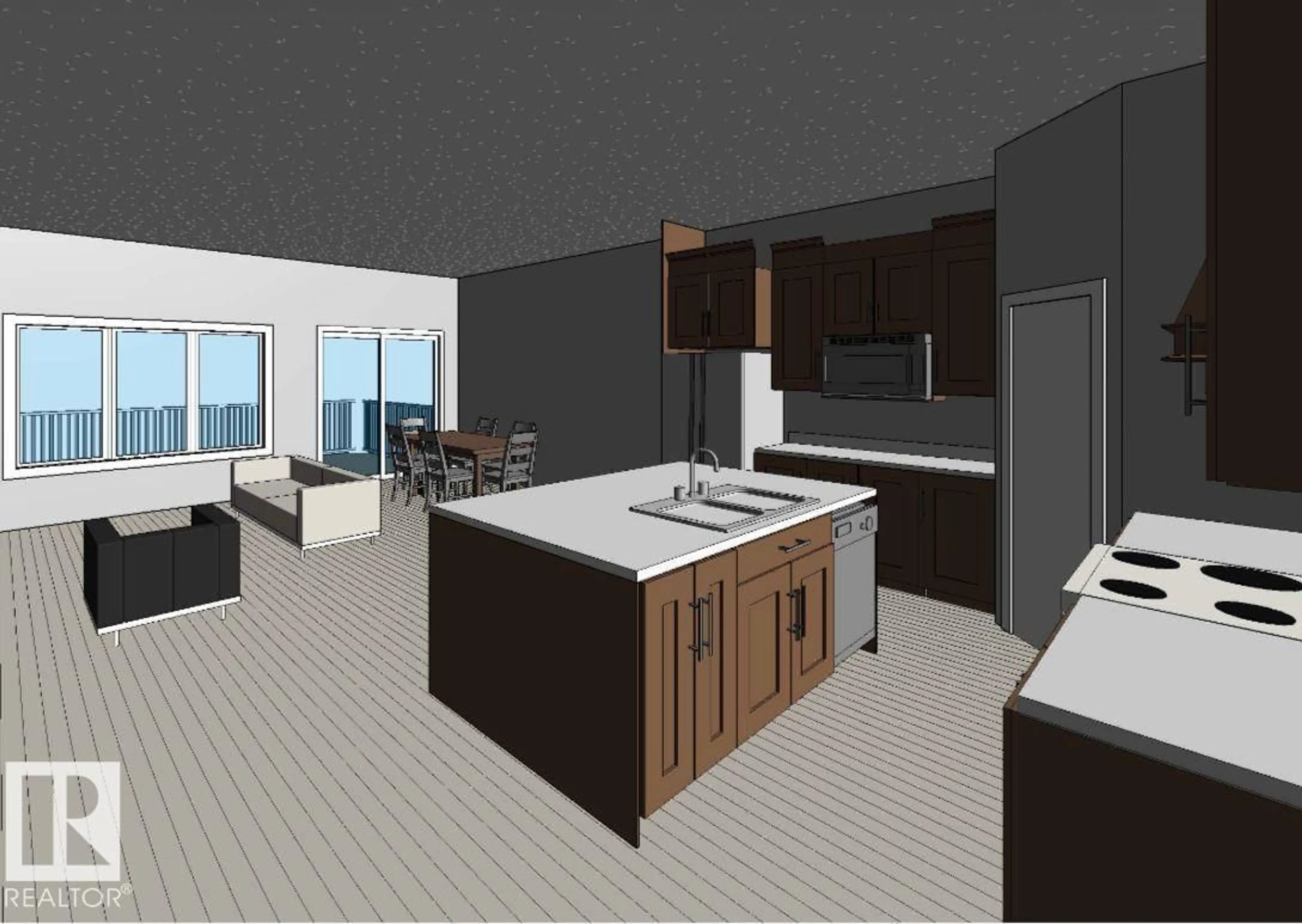 Open concept kitchen, unknown for 331 FUNDY WY, Cold Lake Alberta T9M0M4
