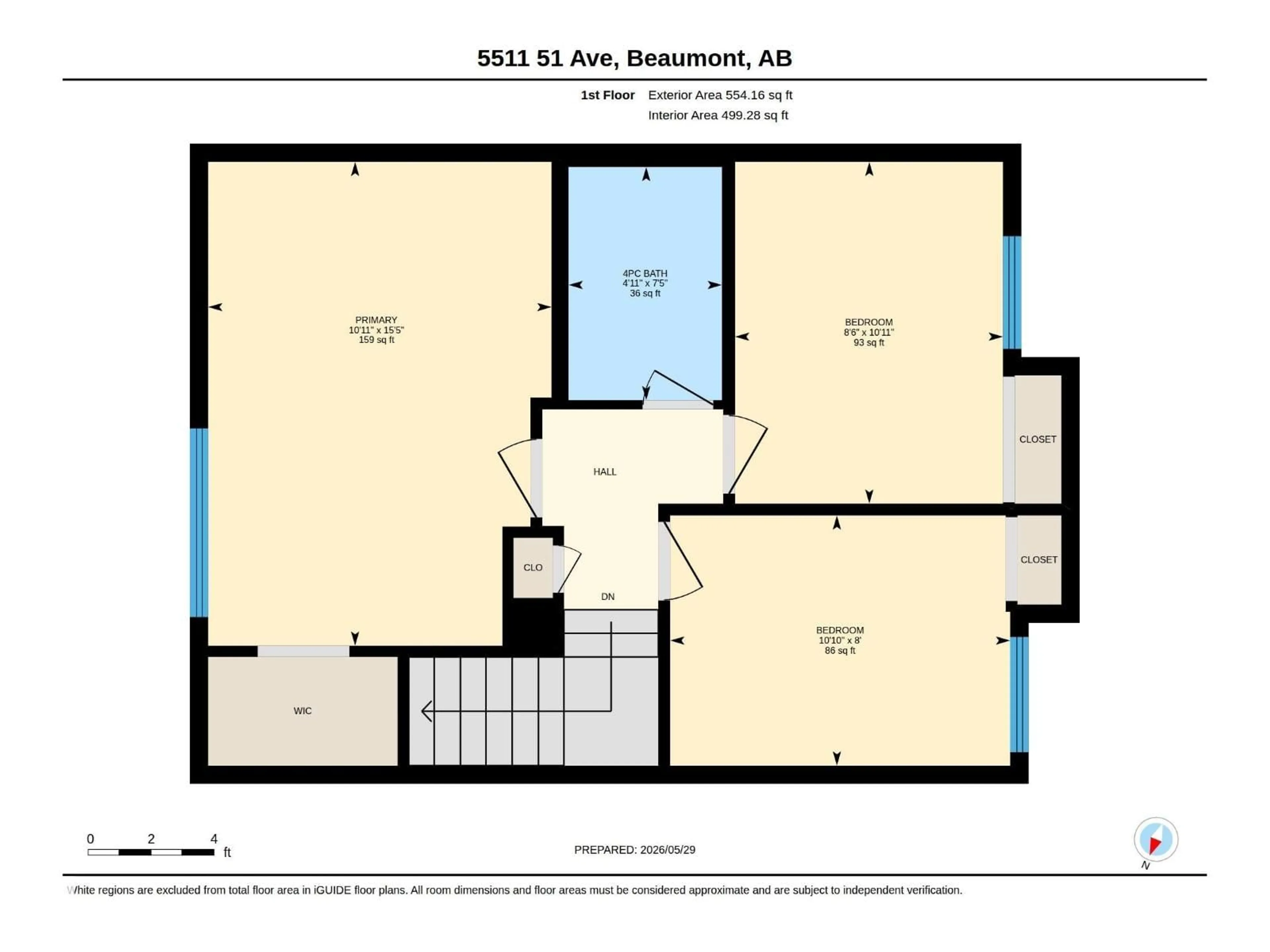 Floor plan for 5511 51 AV, Beaumont Alberta T4X1E2