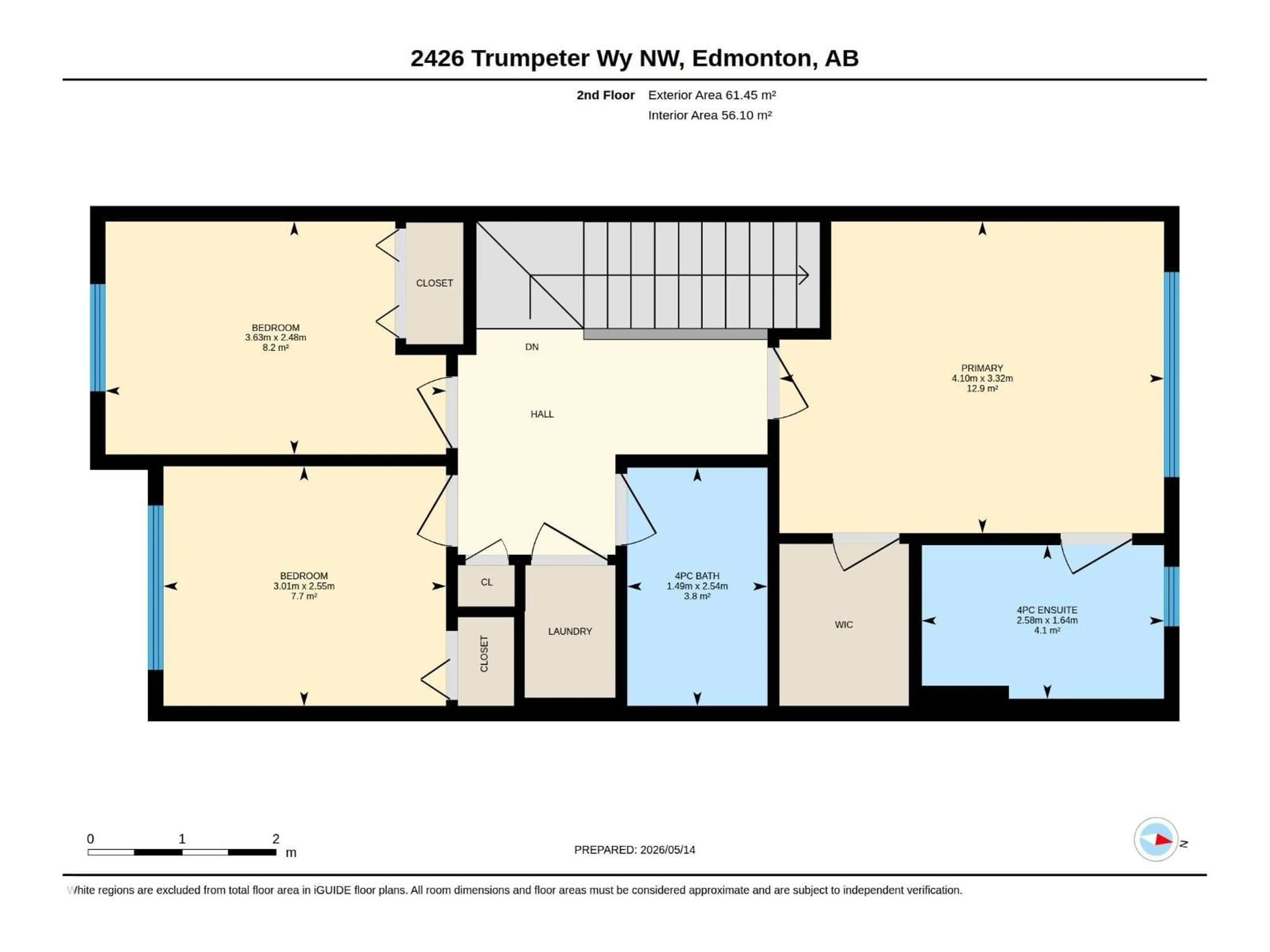 Floor plan for 2426 TRUMPETER WY, Edmonton Alberta T5S0R9