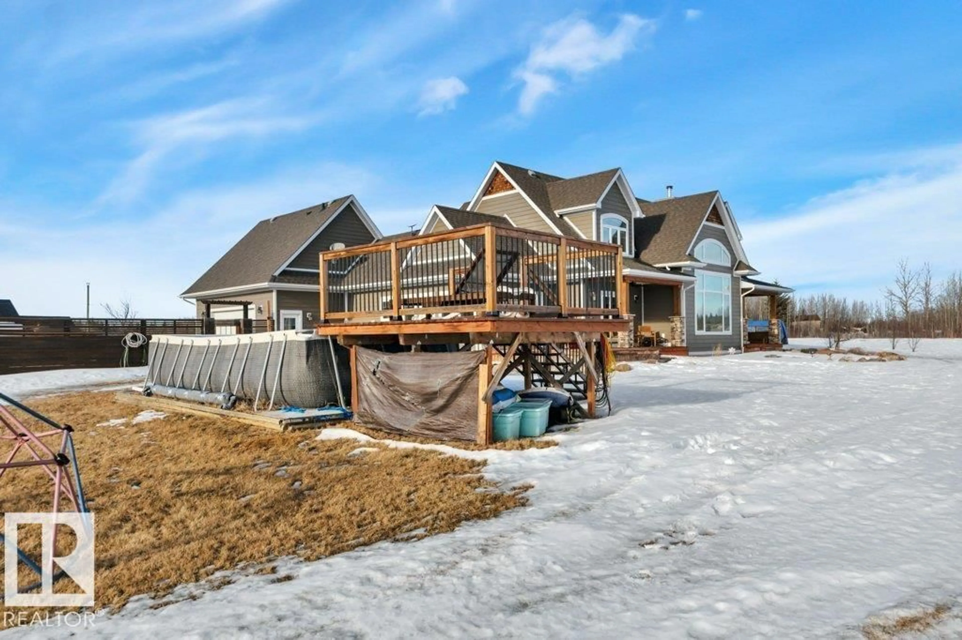 Patio, water/lake/river/ocean view for 243050 TWP ROAD 474, Rural Wetaskiwin County Alberta T0C1Z0