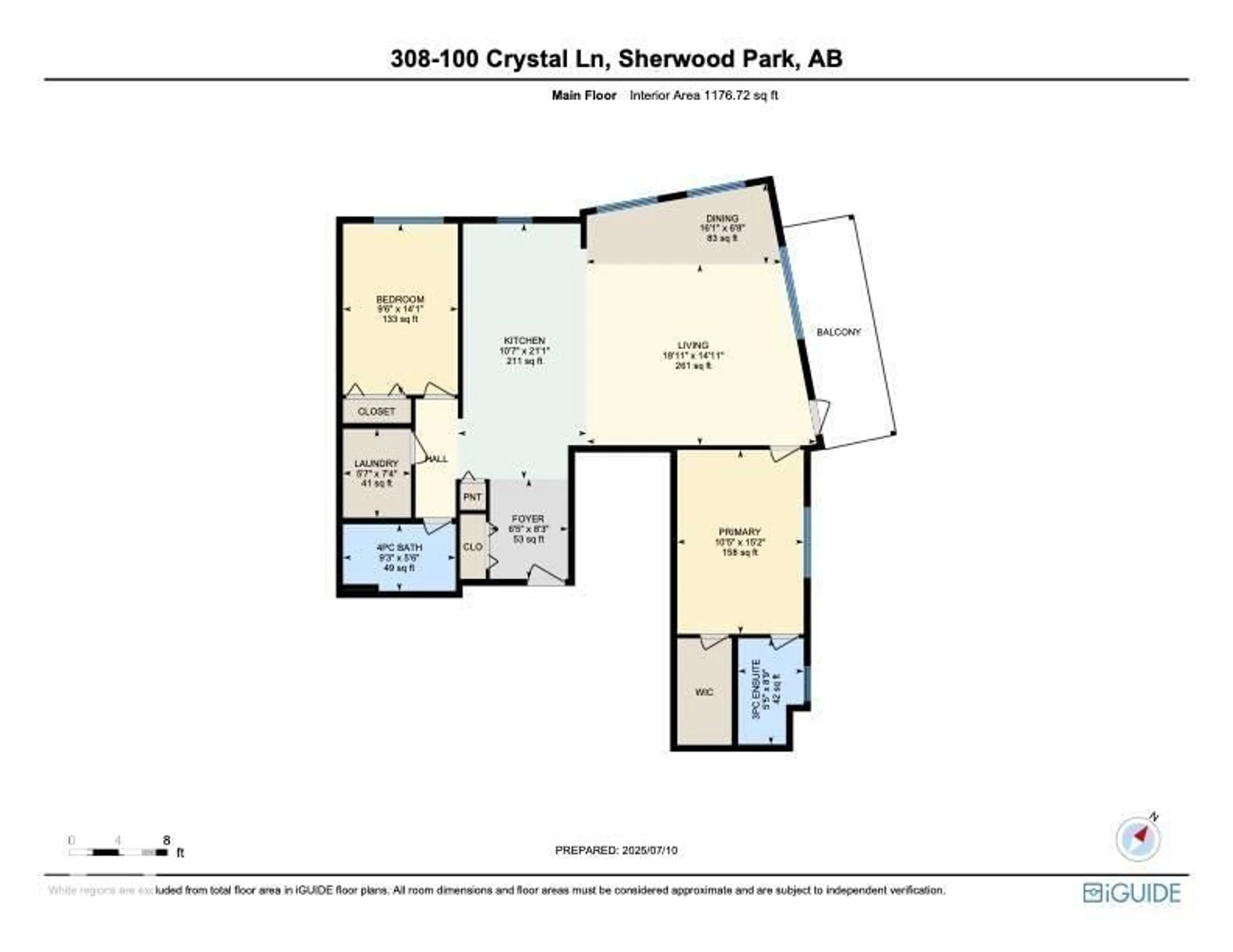 Floor plan for 308 CRYSTAL LN, Sherwood Park Alberta T8H0P2