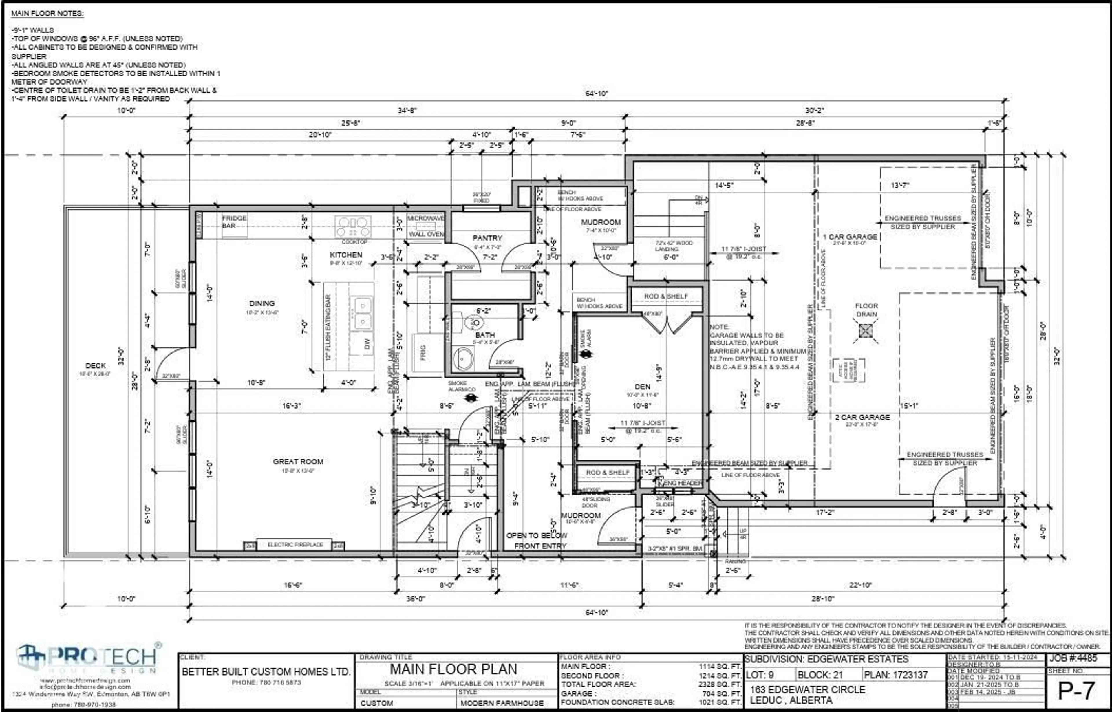 Floor plan for 163 EDGEWATER CI, Leduc Alberta T9E1K5