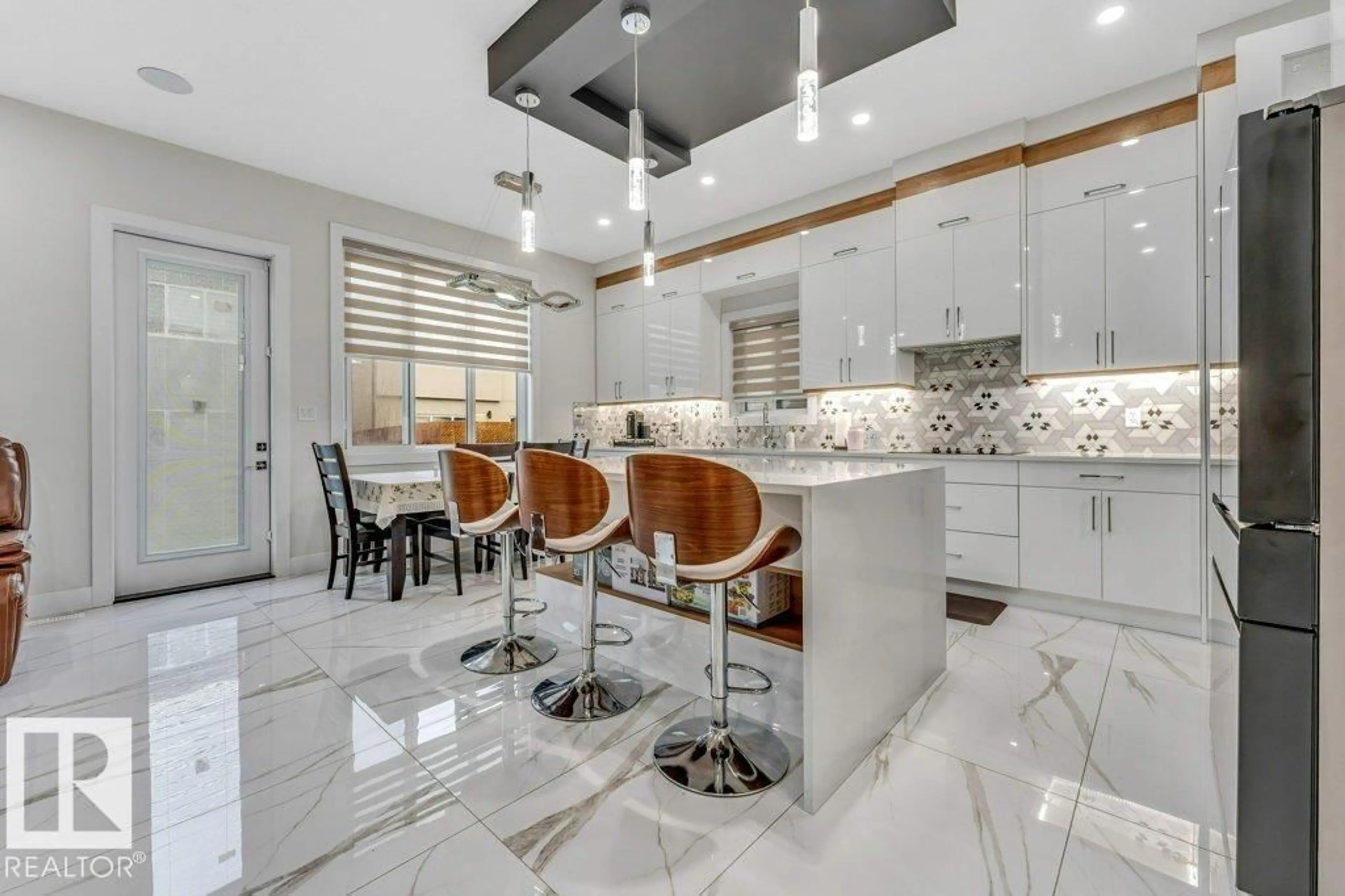 Contemporary kitchen, ceramic/tile floor for 1760 18 ST, Edmonton Alberta T6T2N2
