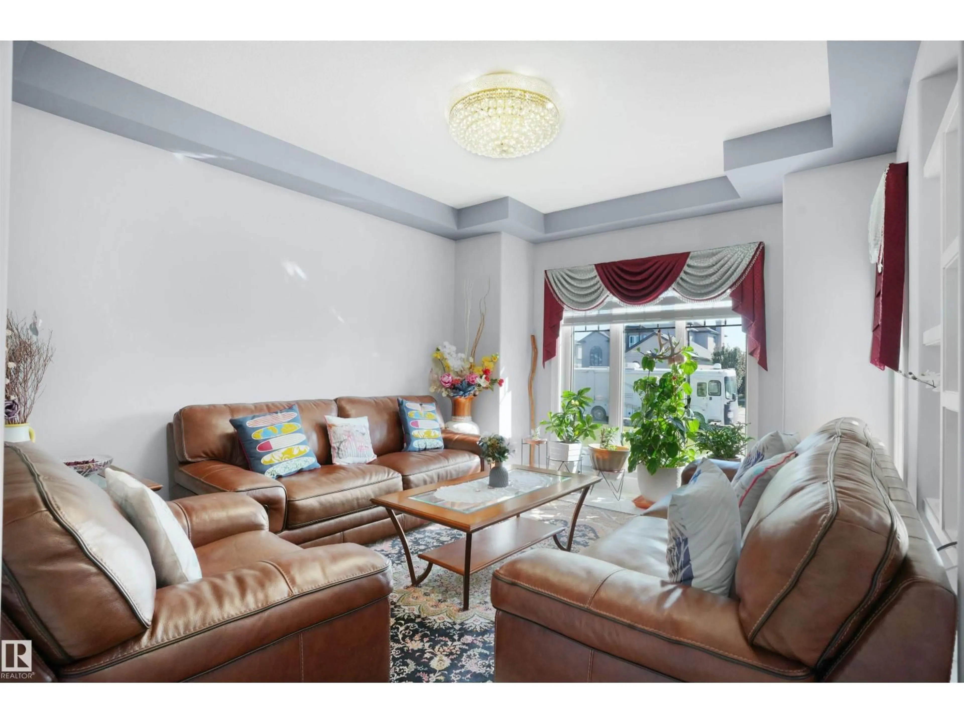 Living room with furniture, unknown for NE - 16608 9 ST, Edmonton Alberta T5Y0P6
