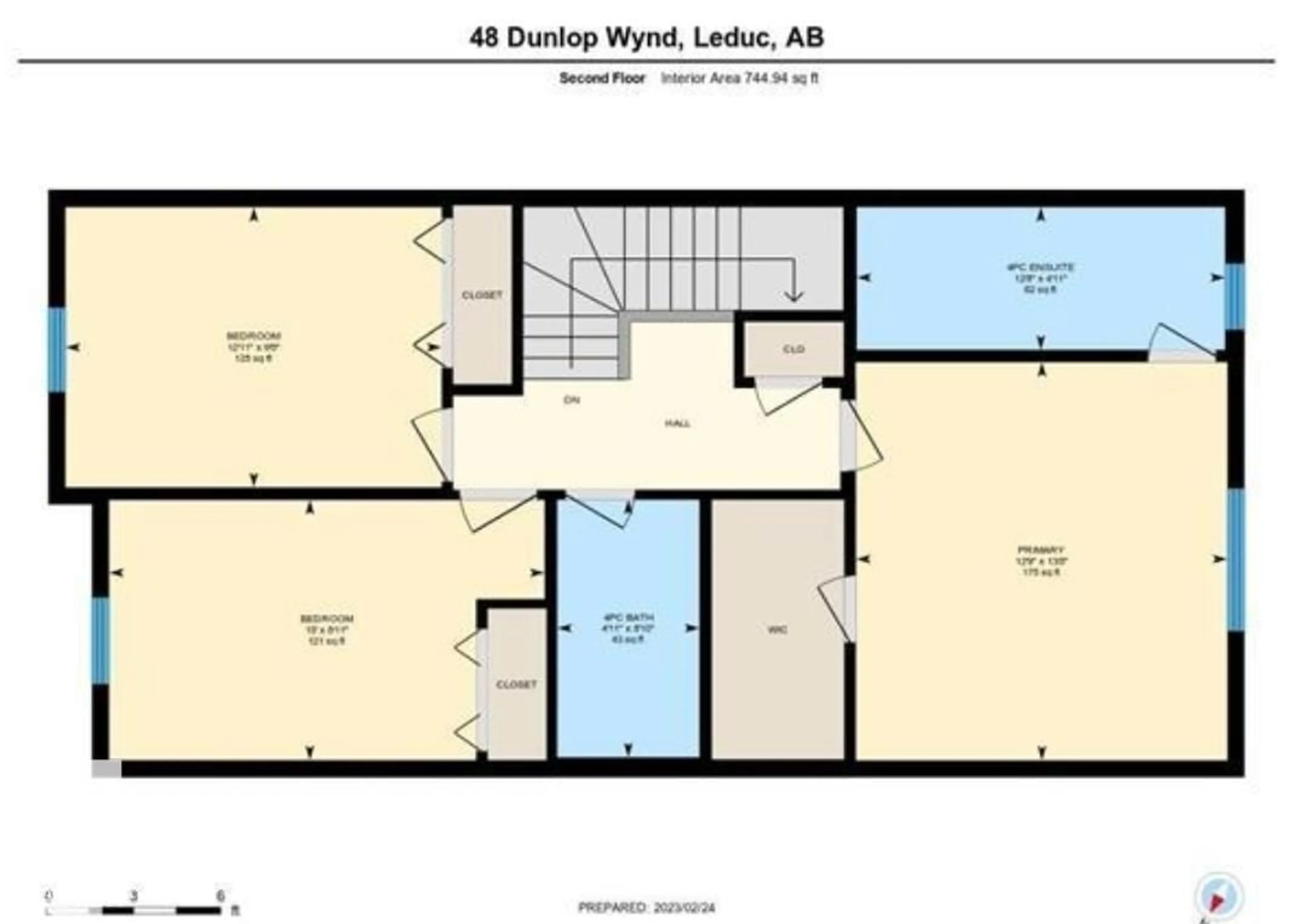 Floor plan for 48 DUNLOP WD, Leduc Alberta T9E0N3