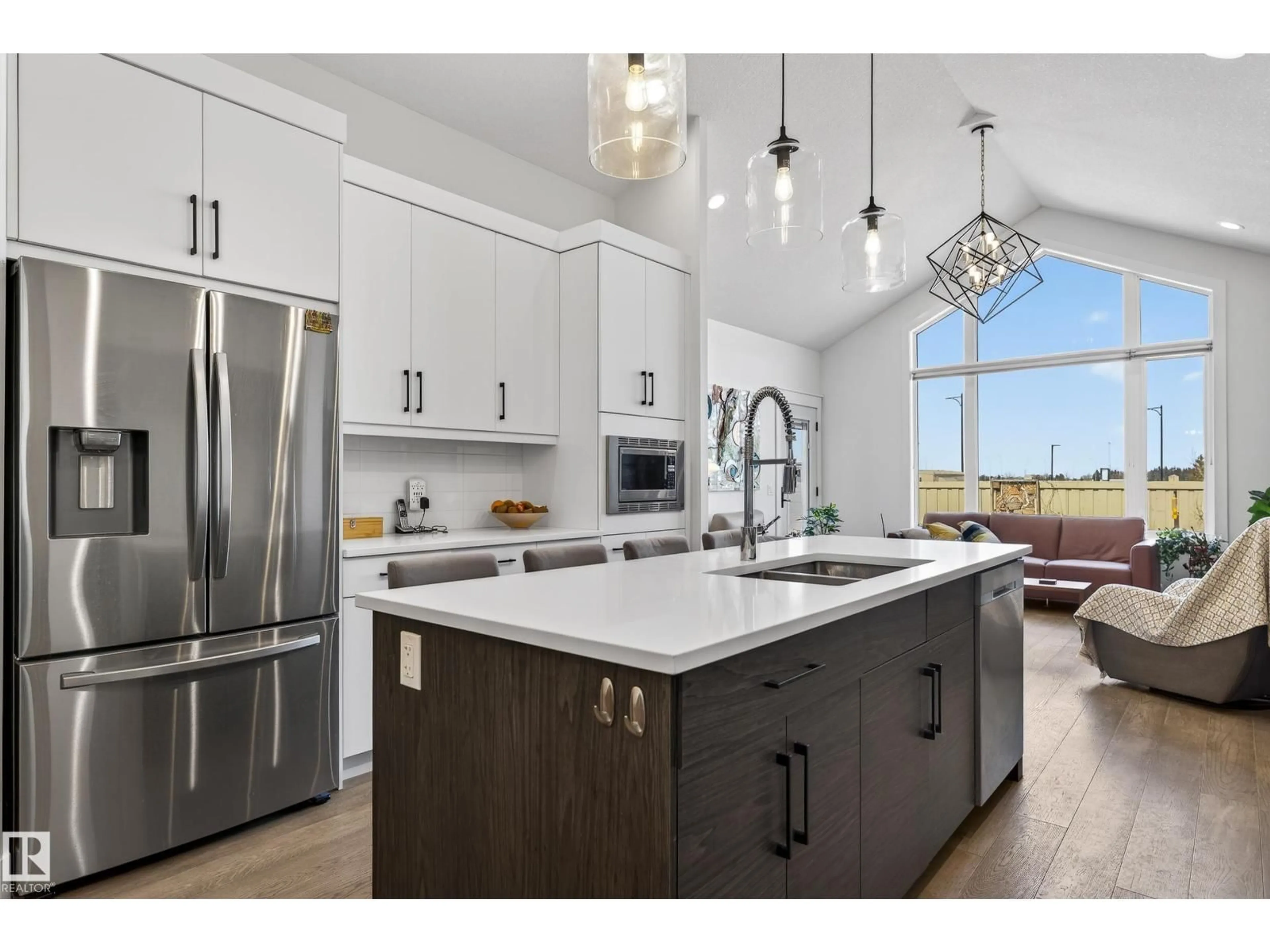 Open concept kitchen, ceramic/tile floor for 45 EVERMORE CR, St. Albert Alberta T8N7W9