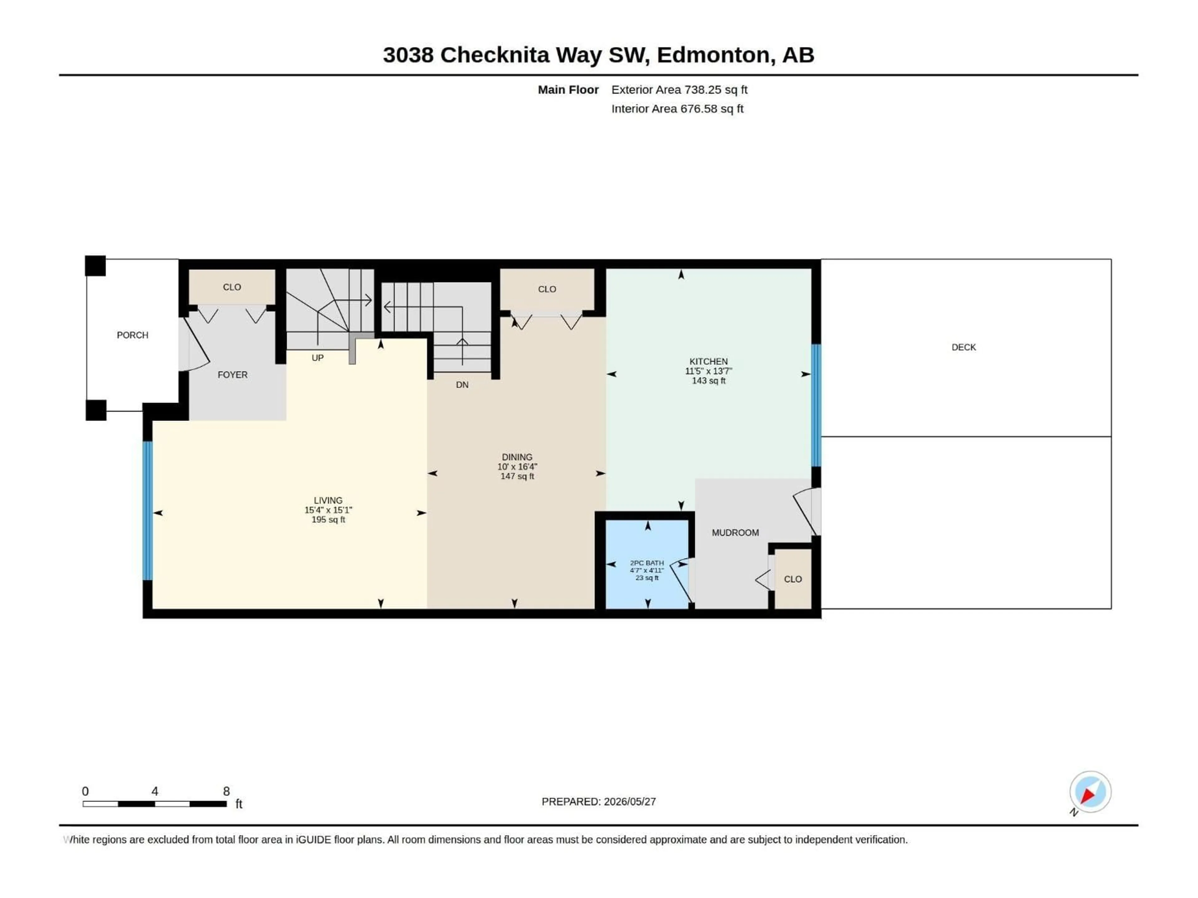 Floor plan for SW SW - 3038 CHECKNITA WY, Edmonton Alberta T6W3X8