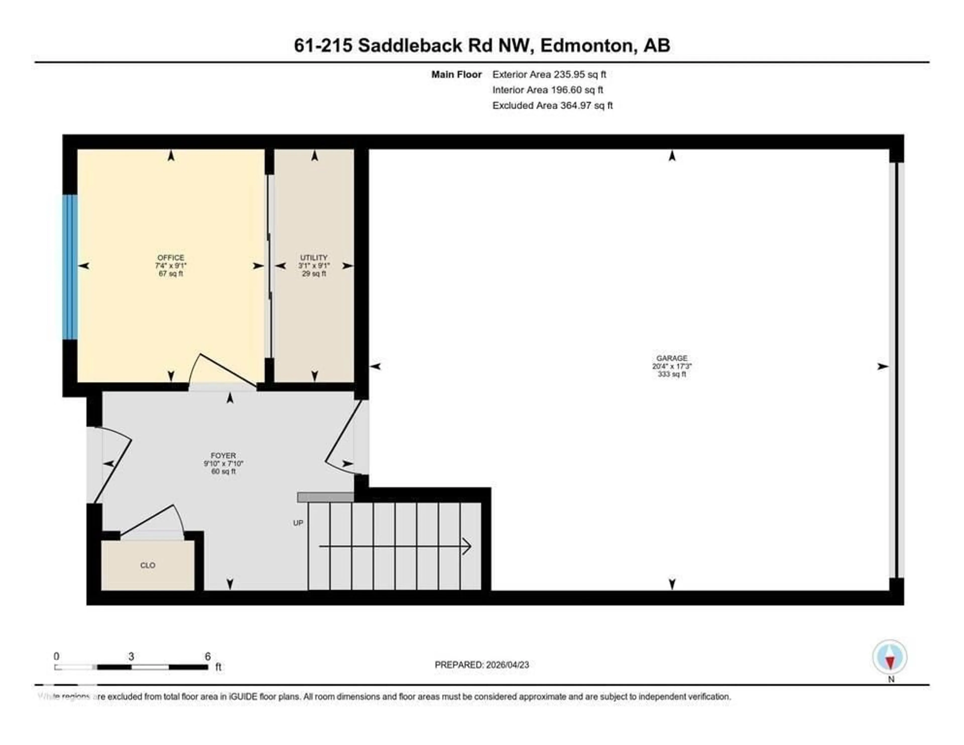 Floor plan for 215 - 61 SADDLEBACK RD, Edmonton Alberta T6J5T6