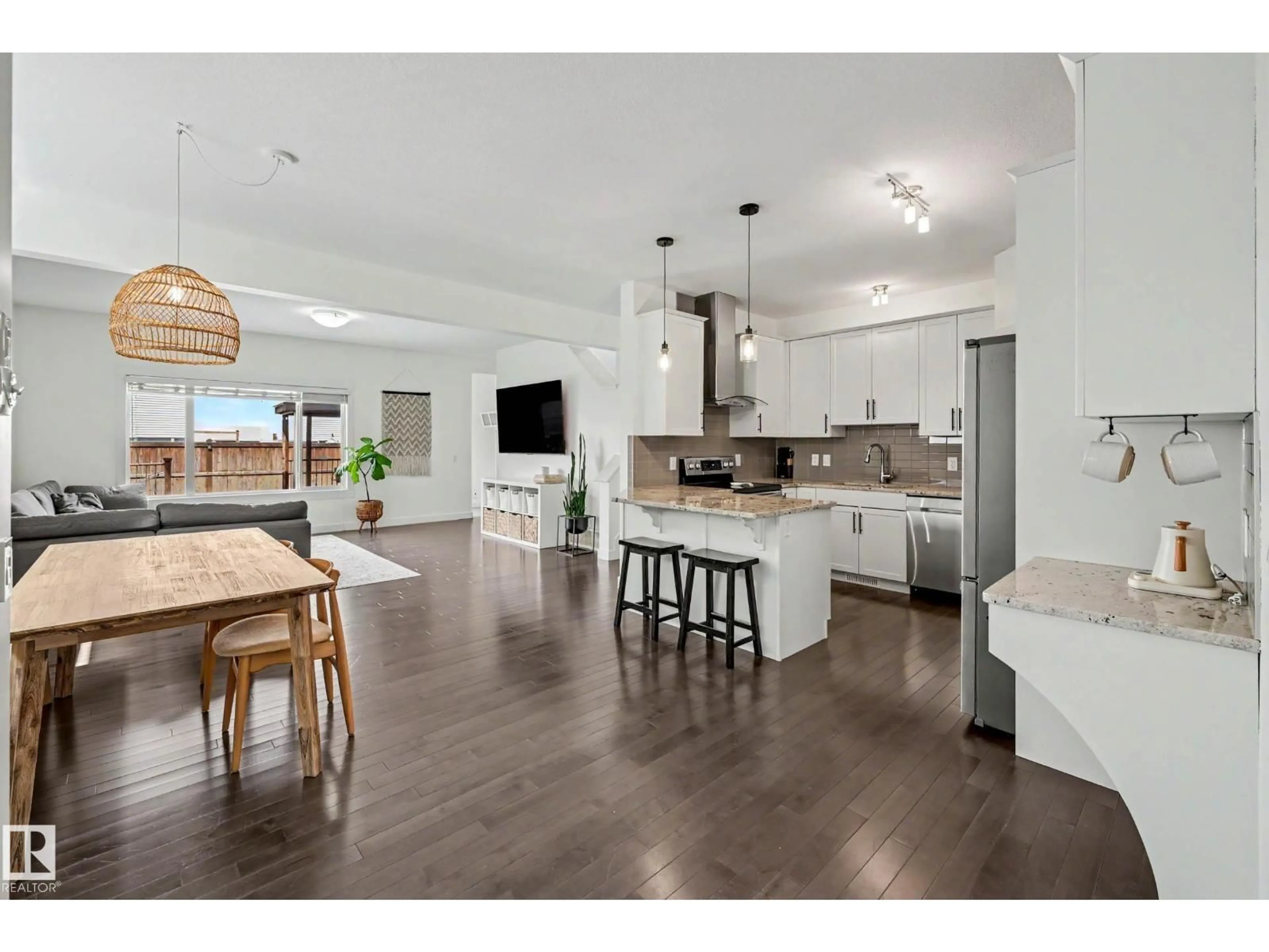 Open concept kitchen, unknown for 16744 64 ST, Edmonton Alberta T5Y3P8