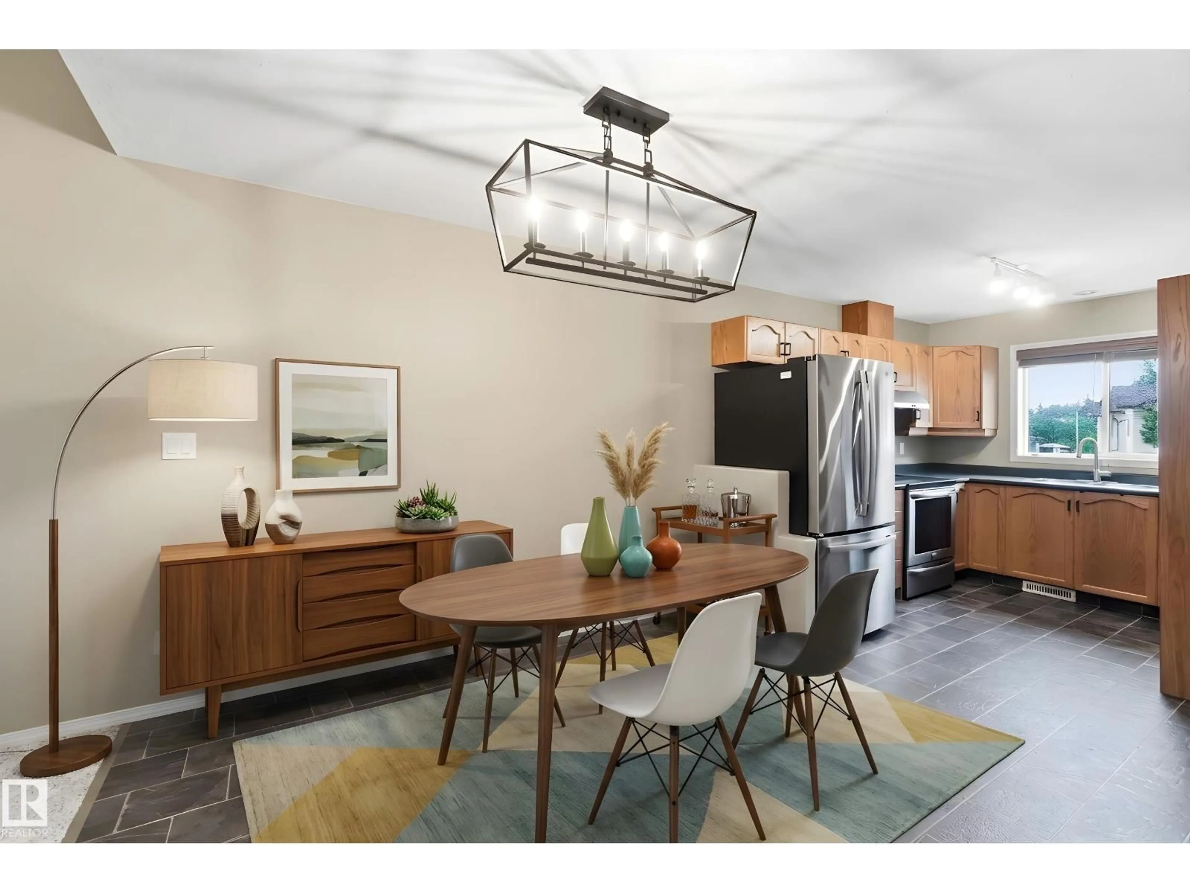 Open concept kitchen, unknown for #9 - 3811 85 ST, Edmonton Alberta T6K4C7