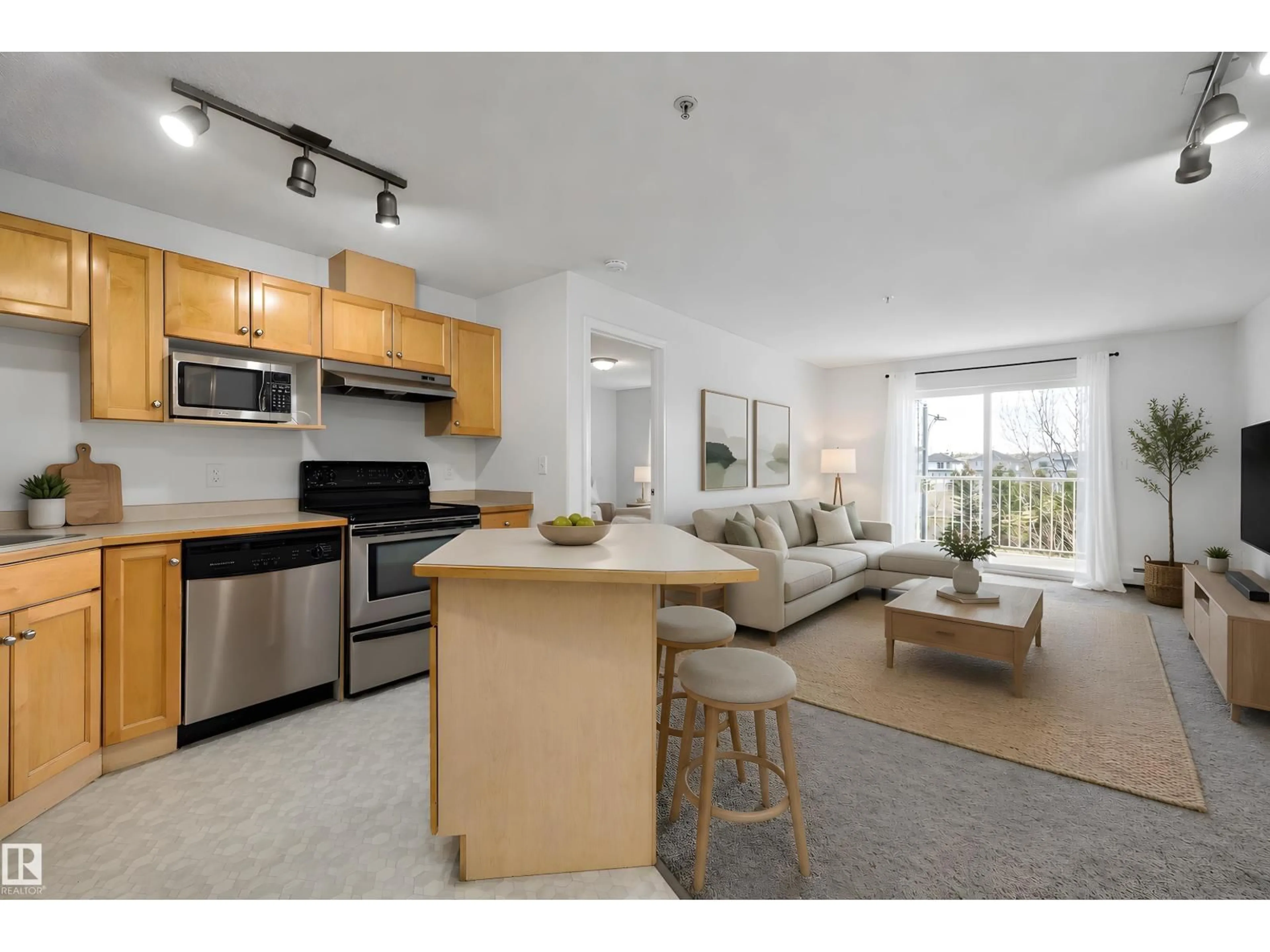 Open concept kitchen, unknown for #320 - 245 EDWARDS DR, Edmonton Alberta T6X1J9