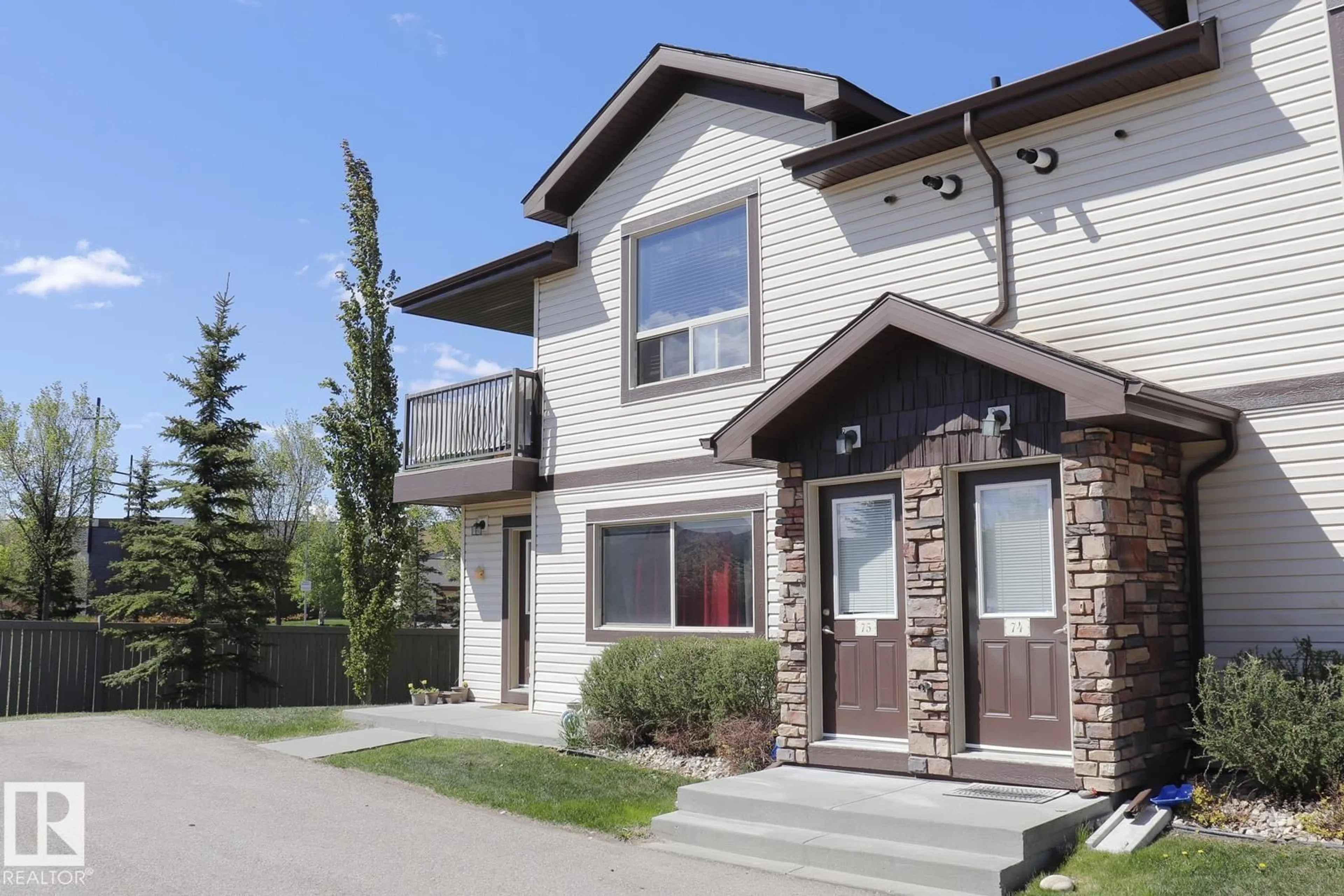 Home with vinyl exterior material, street for 75 - 604 62 ST, Edmonton Alberta T6X0K4