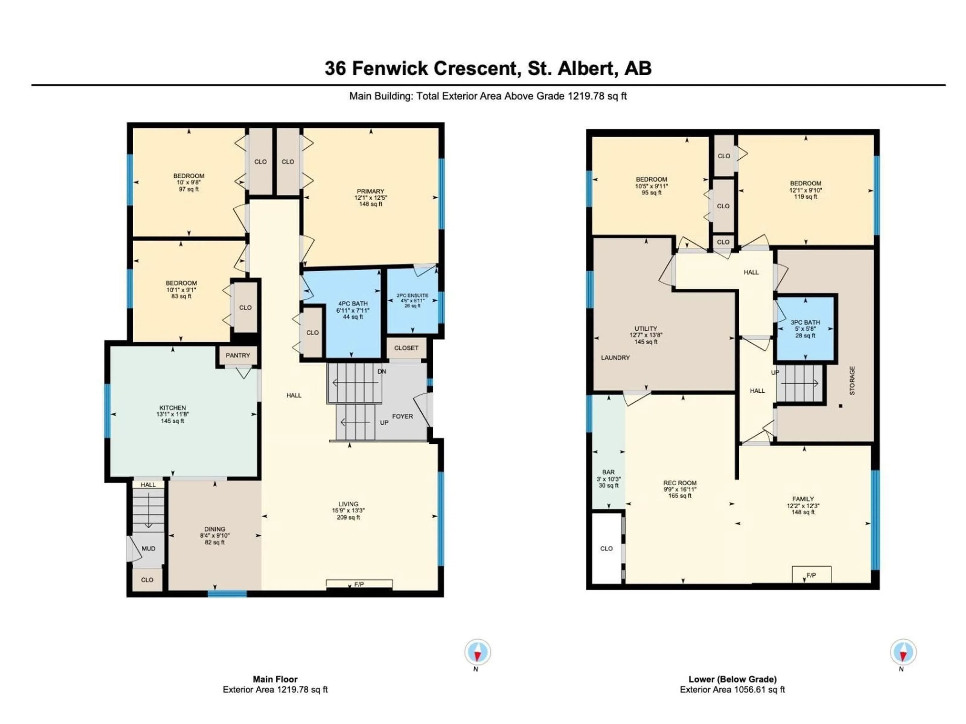 Floor plan for 36 FENWICK CR, St. Albert Alberta T8N1S4
