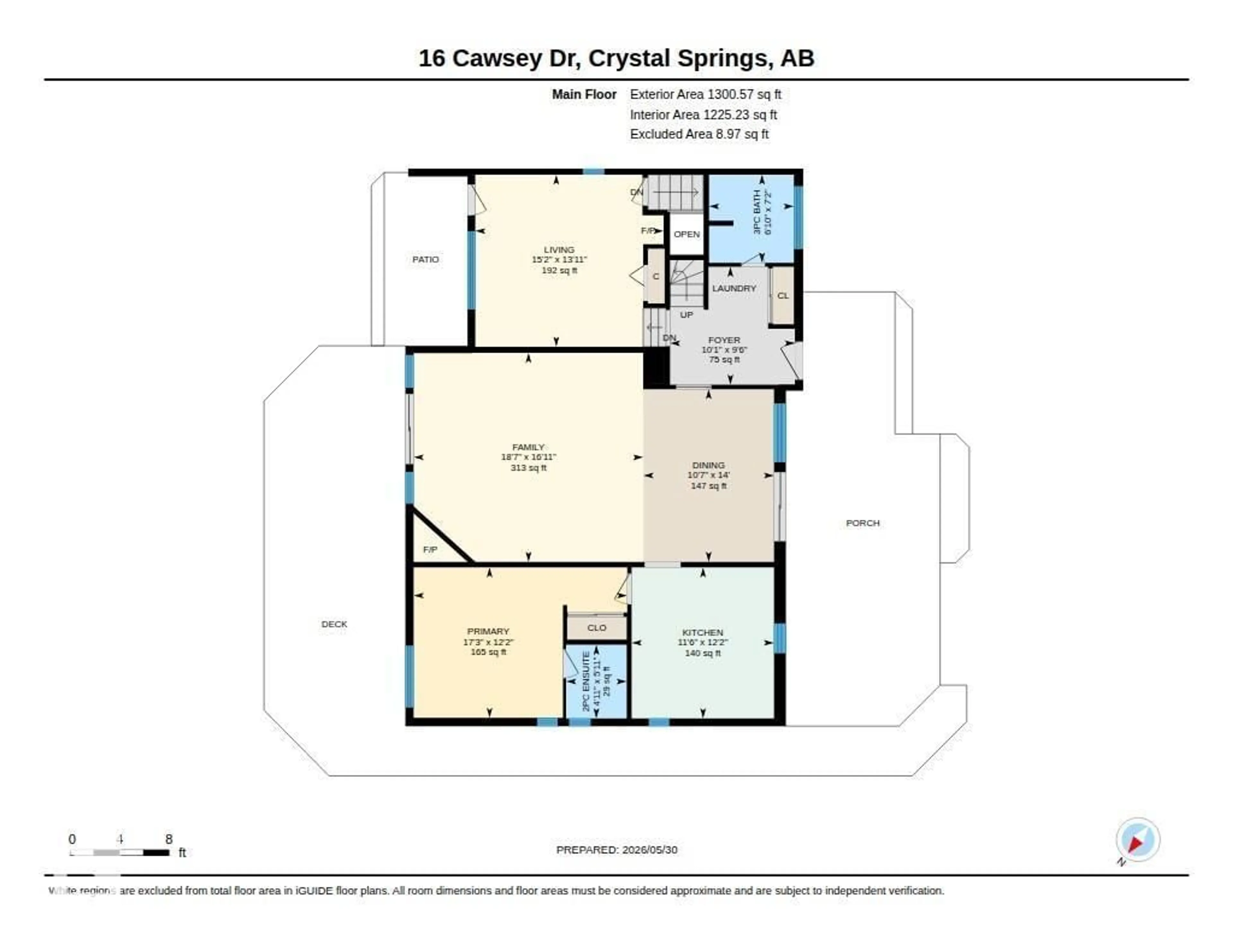 Floor plan for 16 CAWSEY DRIVE, Rural Wetaskiwin County Alberta T0C2V0