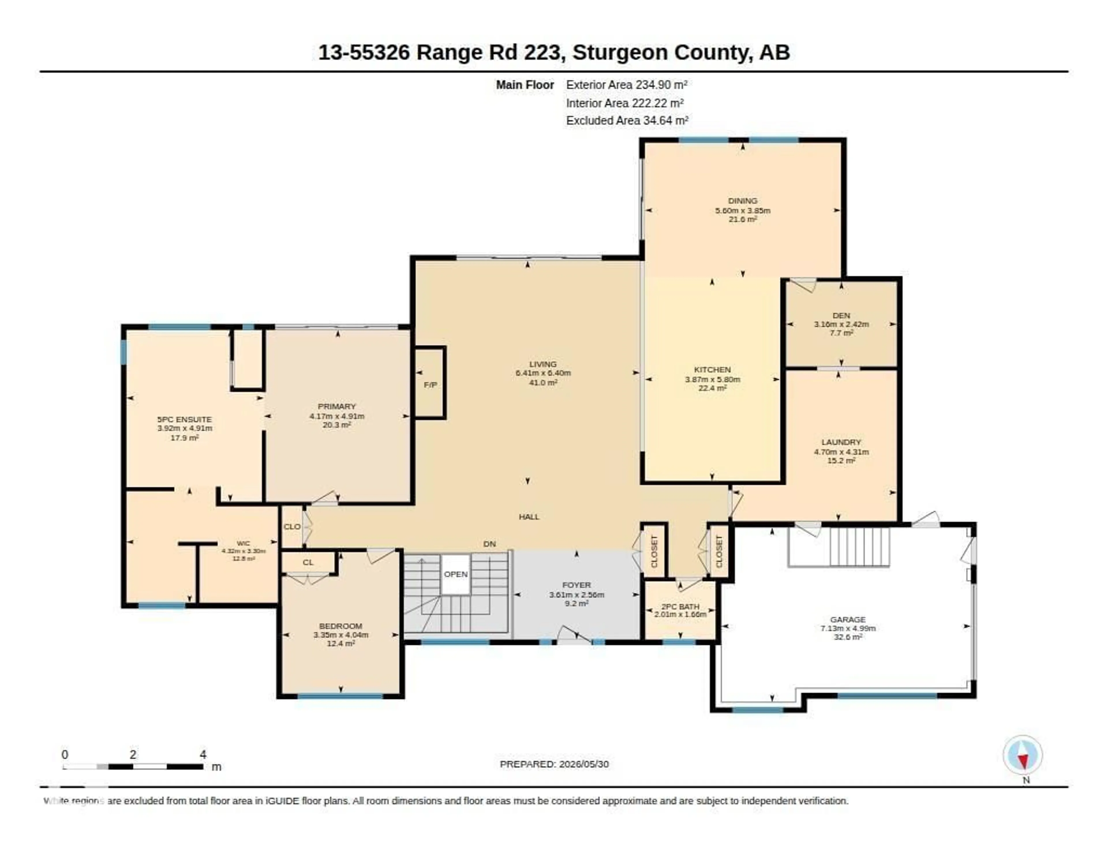 Floor plan for 13 - 55326 RGE ROAD 223, Rural Sturgeon County Alberta T8L5B2