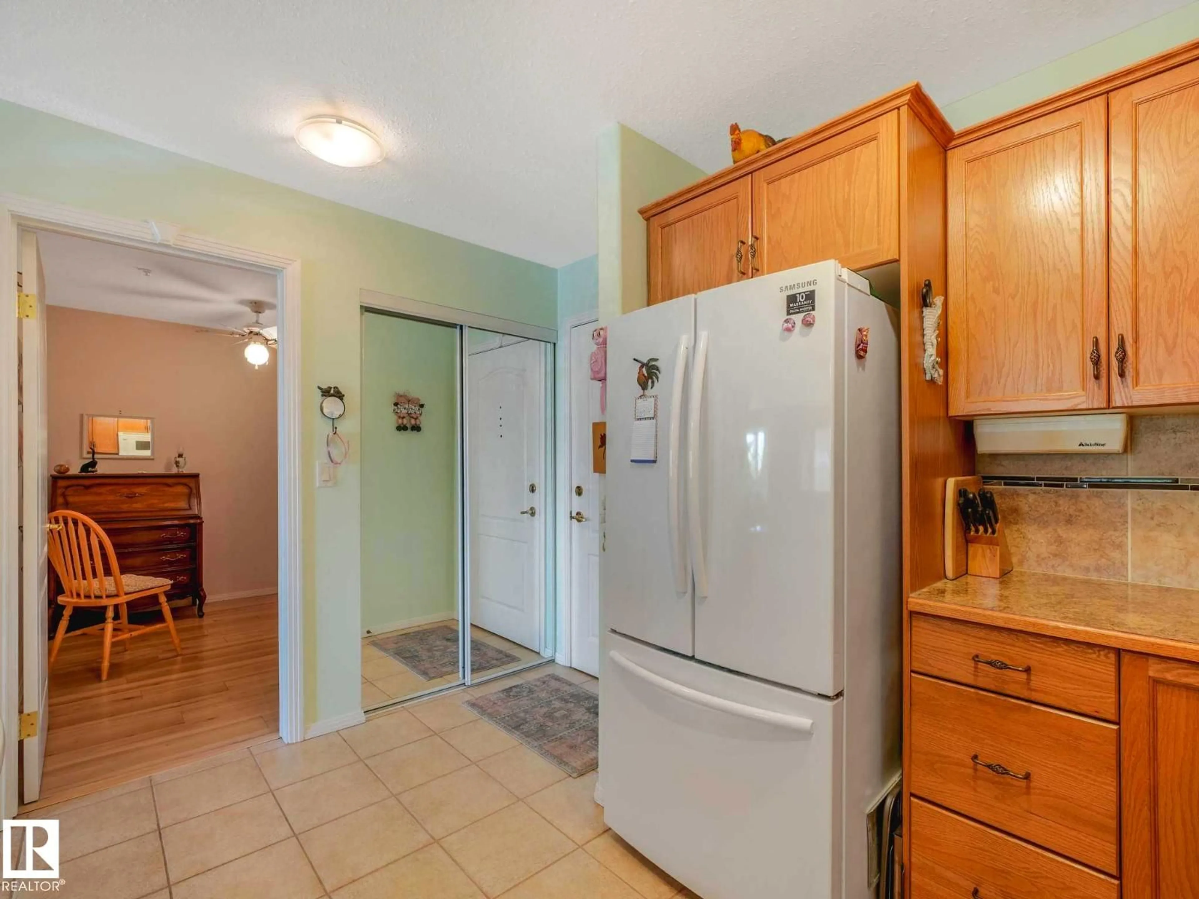 Standard kitchen, ceramic/tile floor for #305 - 8922 156 ST, Edmonton Alberta T5R5Z3