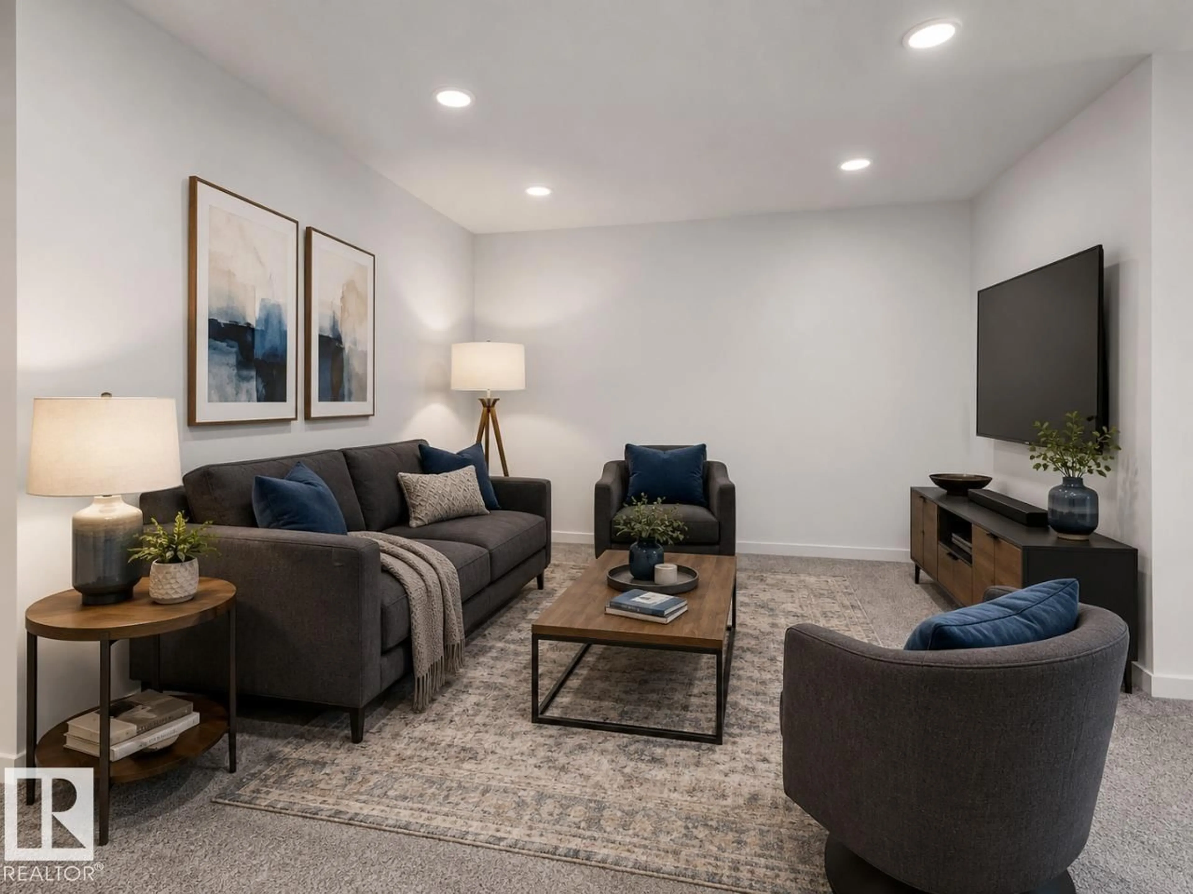 Living room with furniture, unknown for 303 LINDEN LO, Leduc Alberta T4X0L1