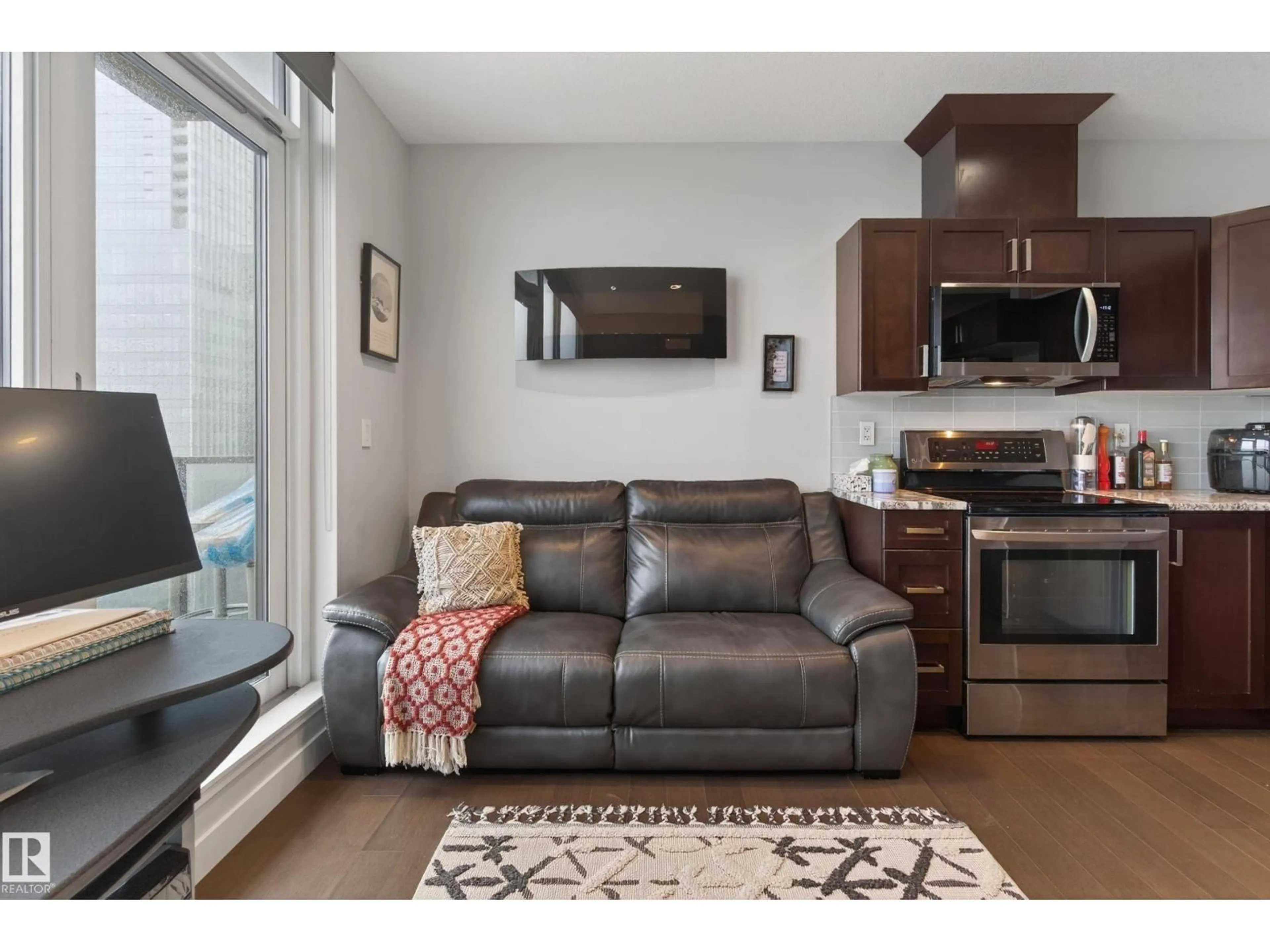 Living room with furniture, unknown for 10238 - 2804 103 ST NW, Edmonton Alberta T5J0G6