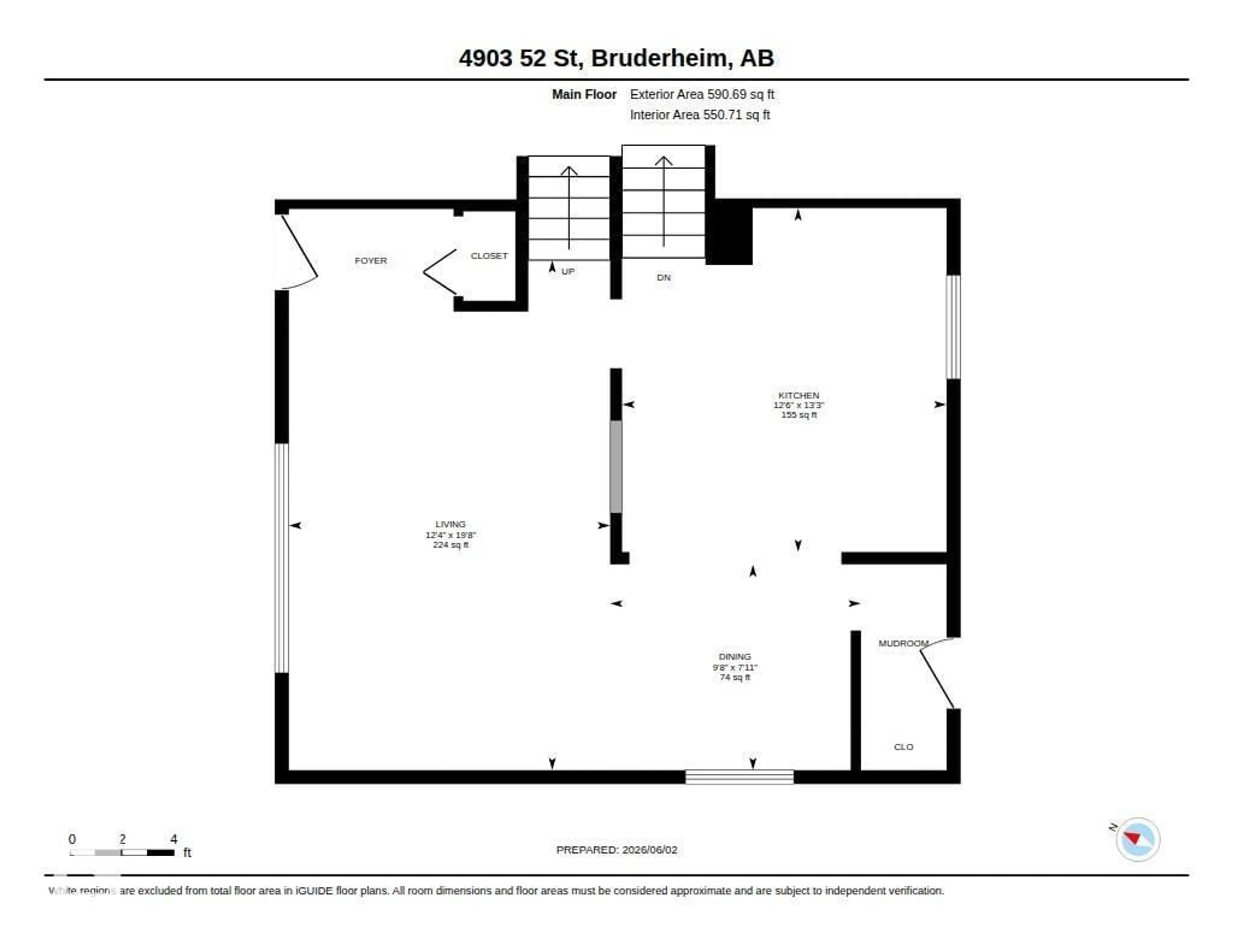 Floor plan for 4903 52 ST, Bruderheim Alberta T0B0S0