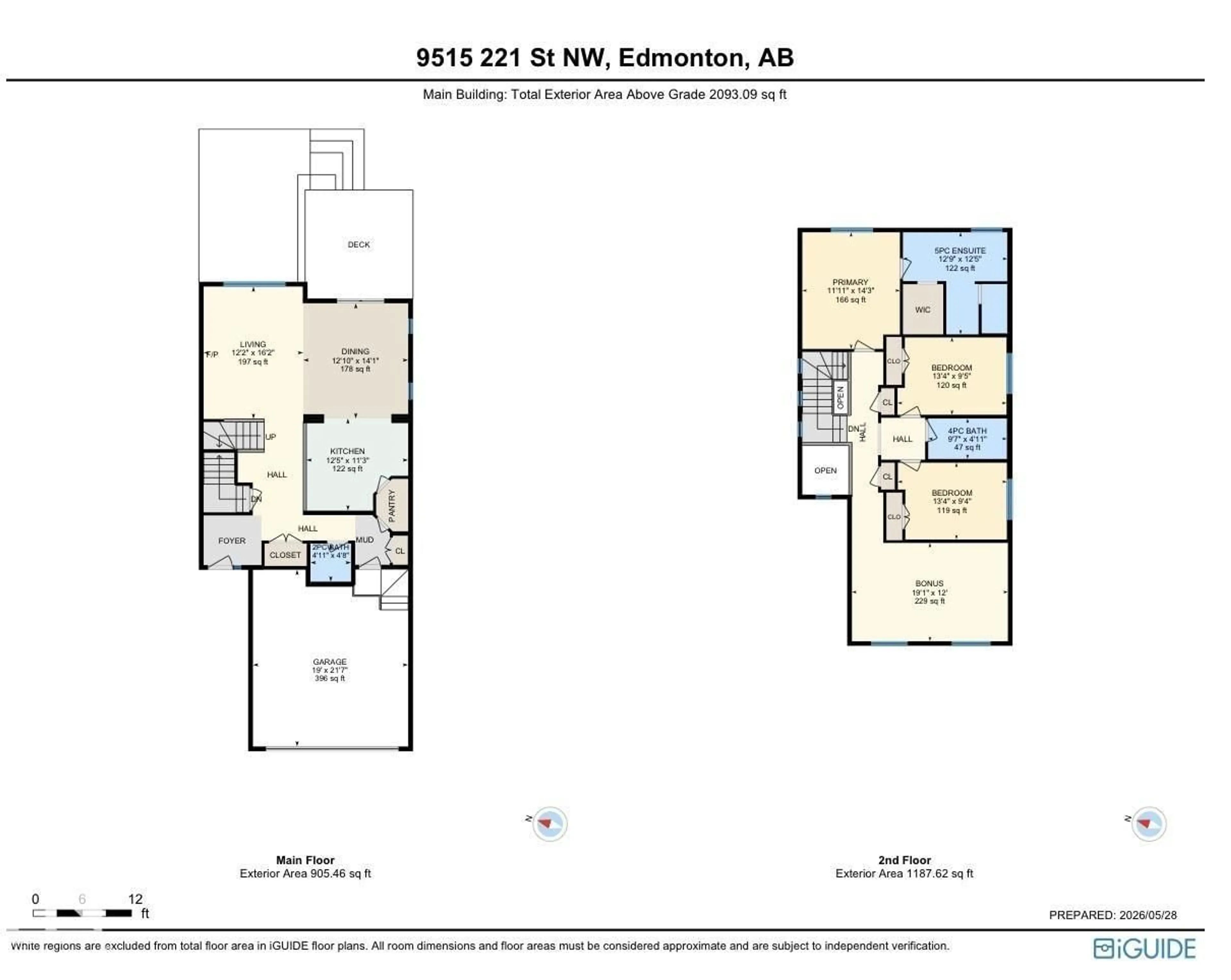 Floor plan for 9515 221 ST, Edmonton Alberta T5T4A8