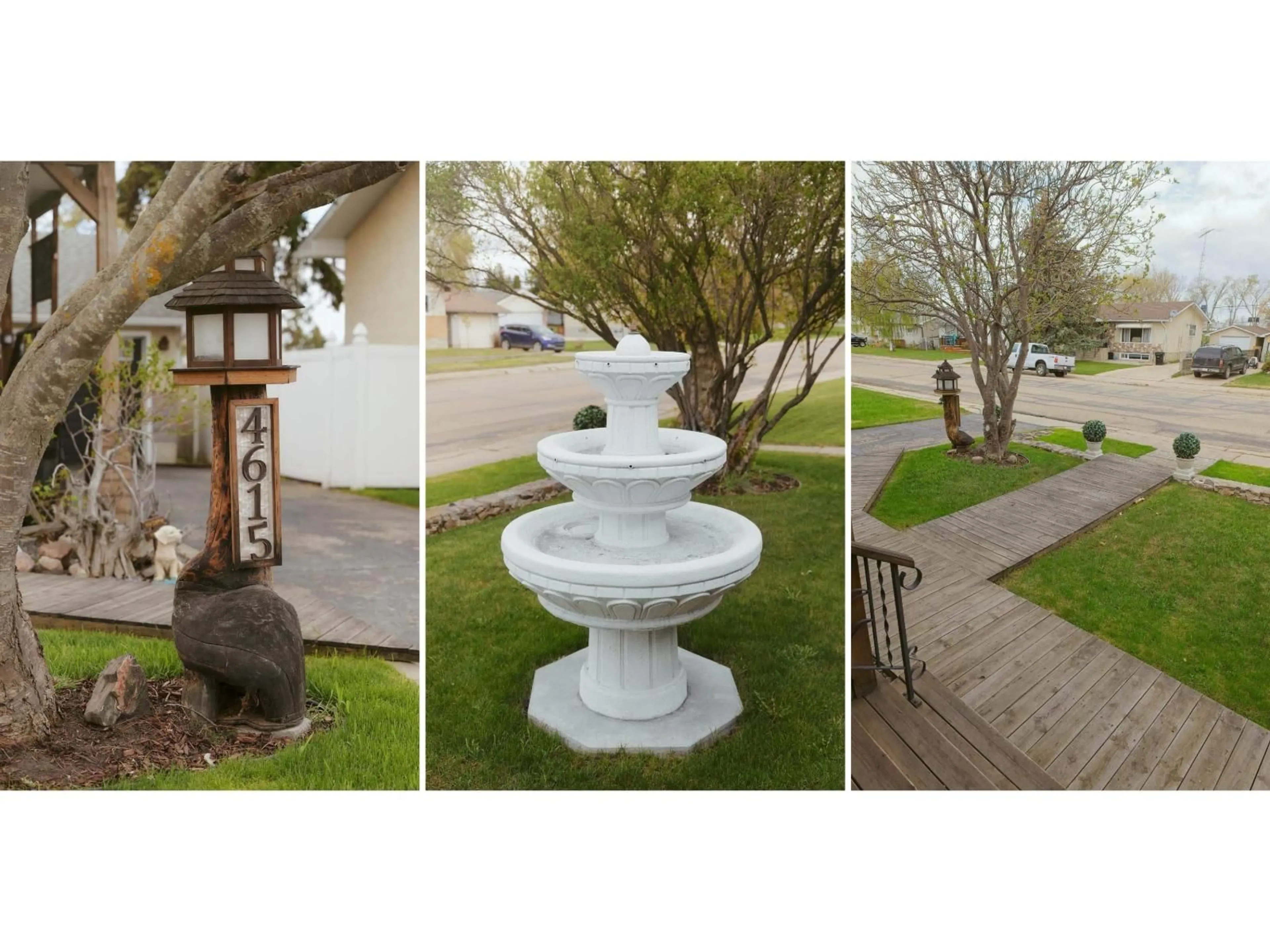 A pic from outside/outdoor area/front of a property/back of a property/a pic from drone, street for 4615 54 AV, Barrhead Alberta T7N1K9