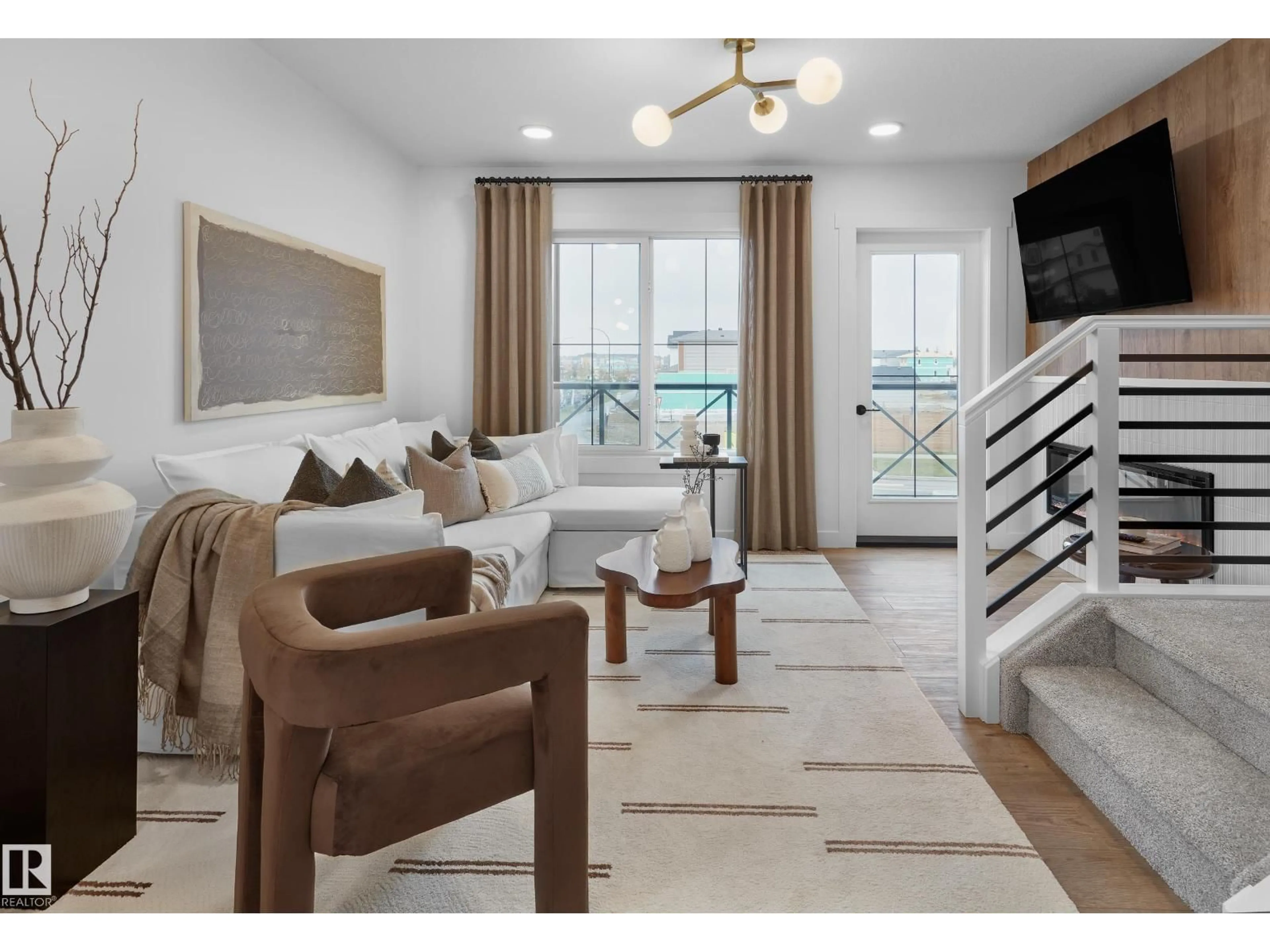 Living room with furniture, unknown for 2032 MARQUIS WY, Edmonton Alberta T5Y4E7