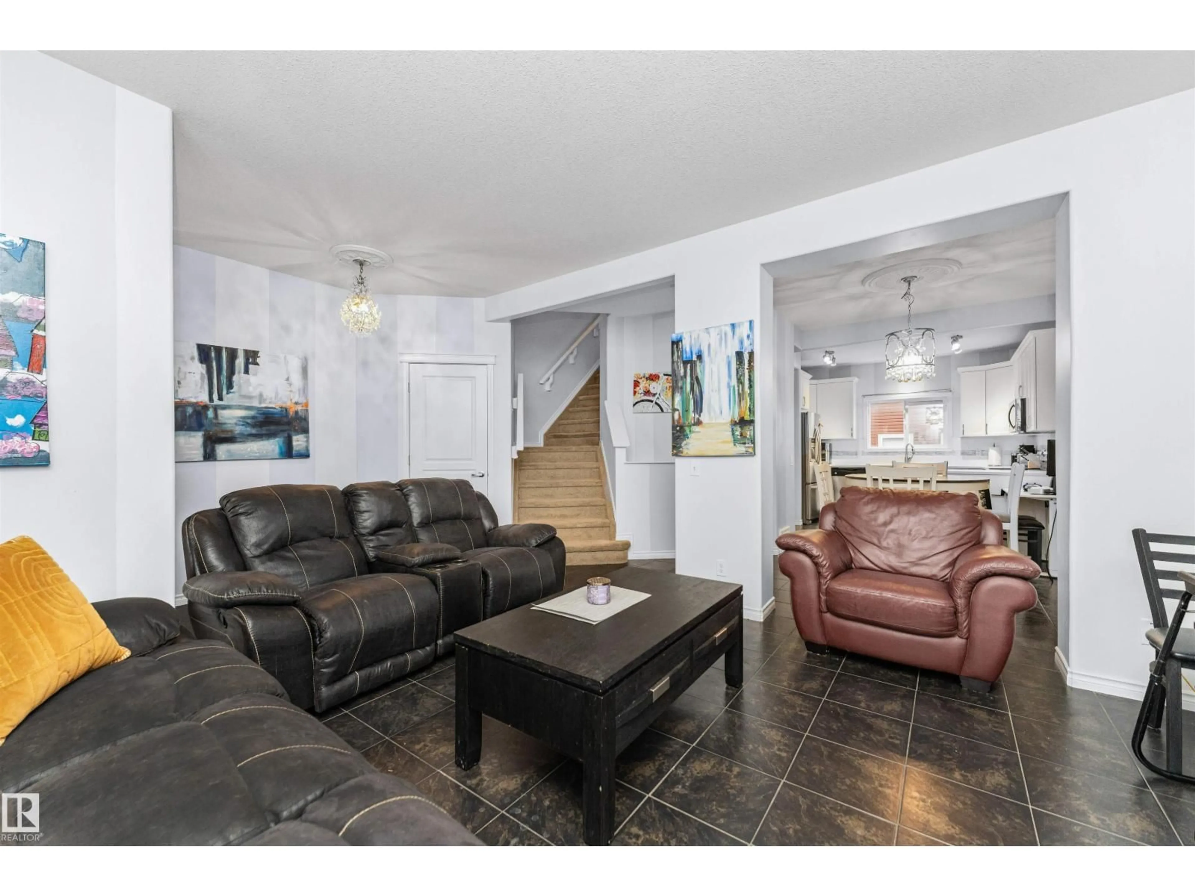 Living room with furniture, unknown for SW - 4613 CRABAPPLE RU, Edmonton Alberta T6X0X8