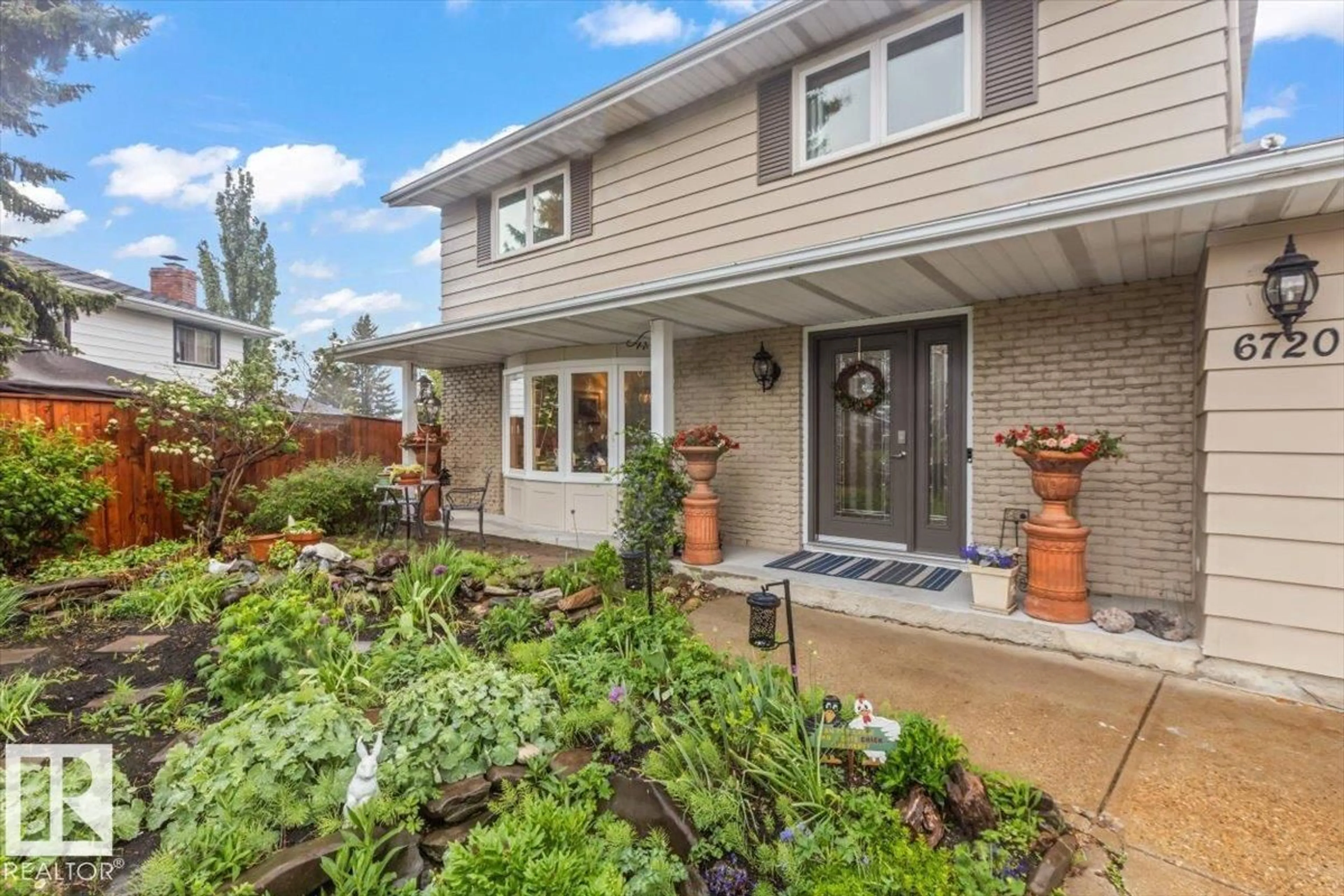 Home with brick exterior material, street for 6720 29 AV, Edmonton Alberta T6K1N4