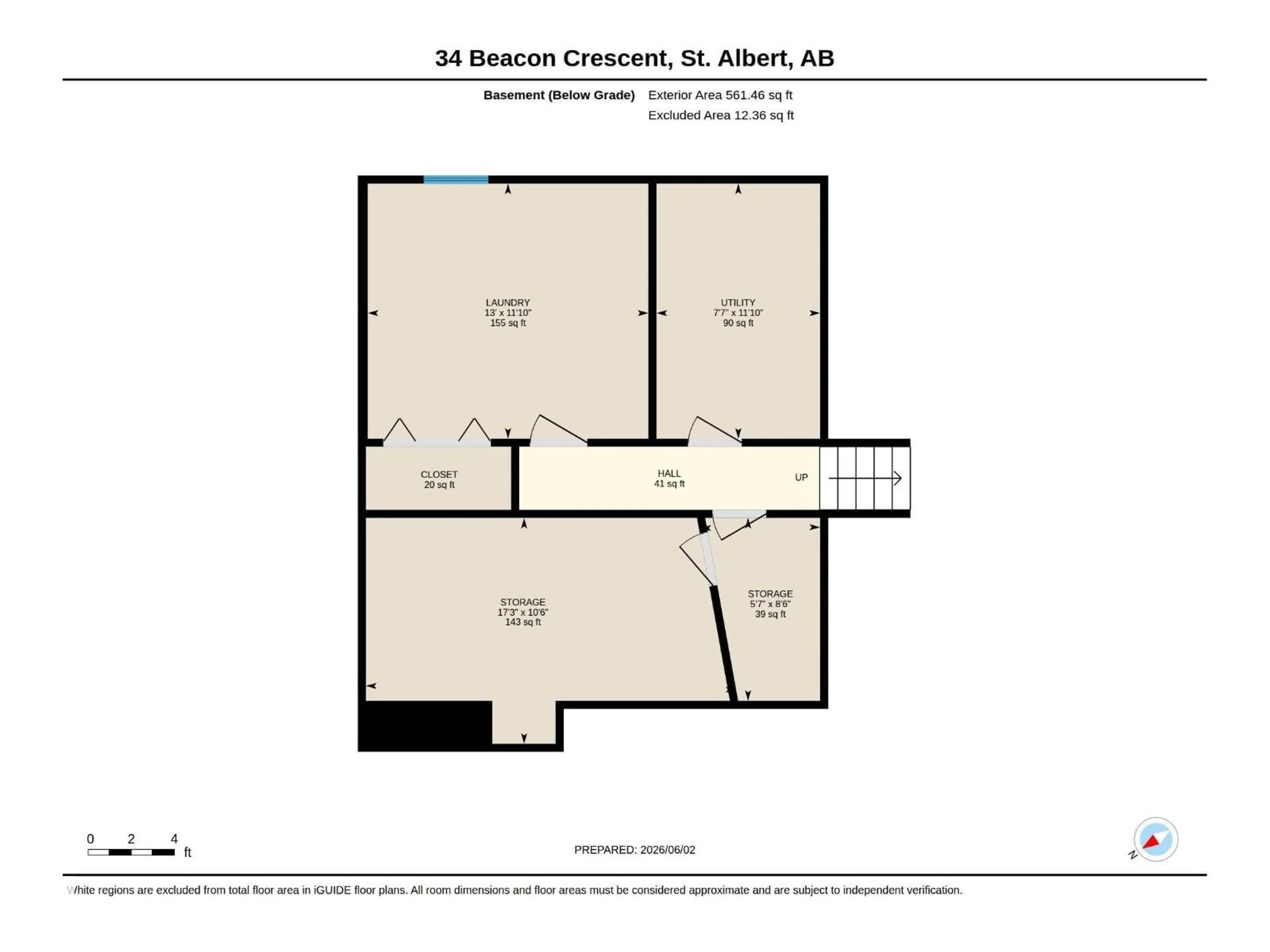 Floor plan for 34 BEACON CR, St. Albert Alberta T8N0A3