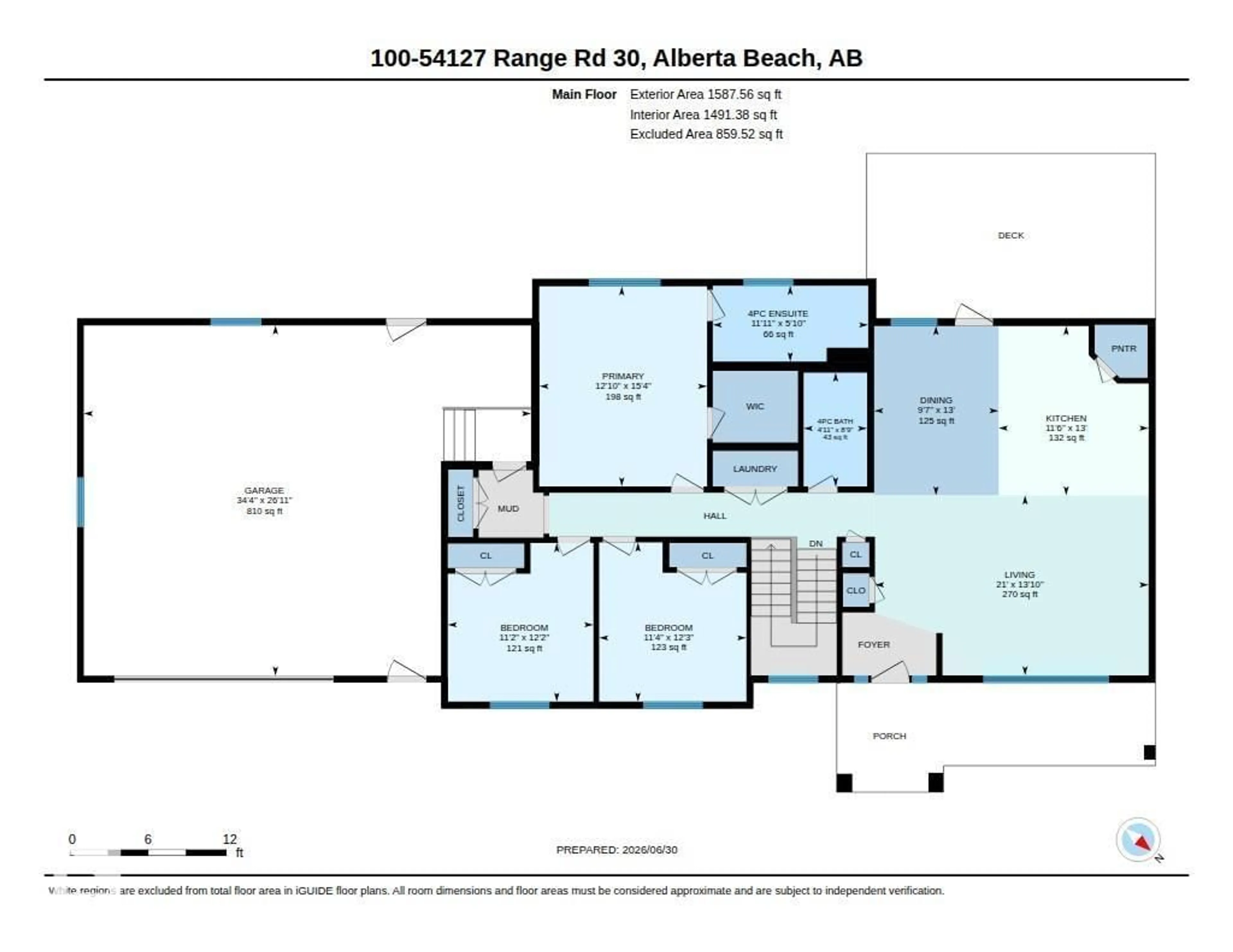 Floor plan for 100 54127 RGE ROAD 30, Rural Lac Ste. Anne County Alberta T0E1V2