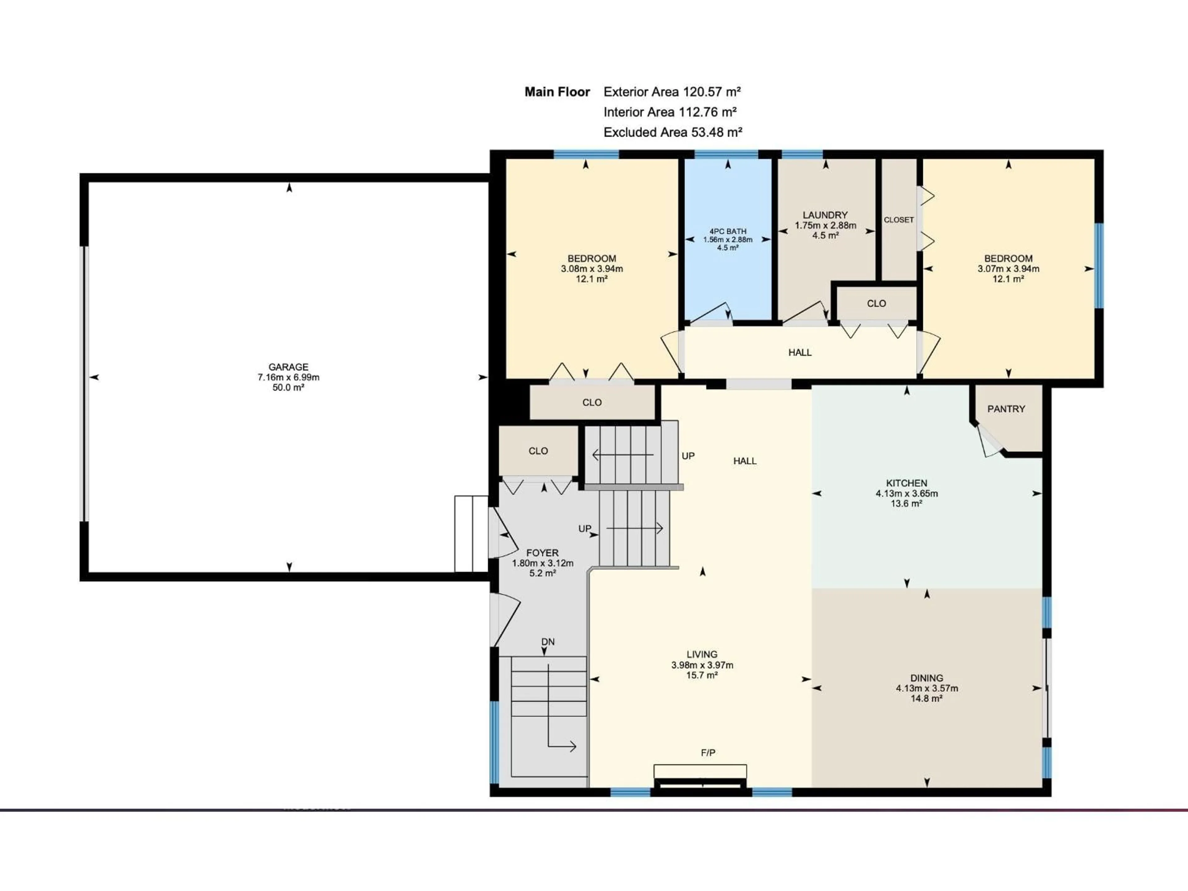 Floor plan for 100 ANISE CL, Leduc Alberta T9E0C7