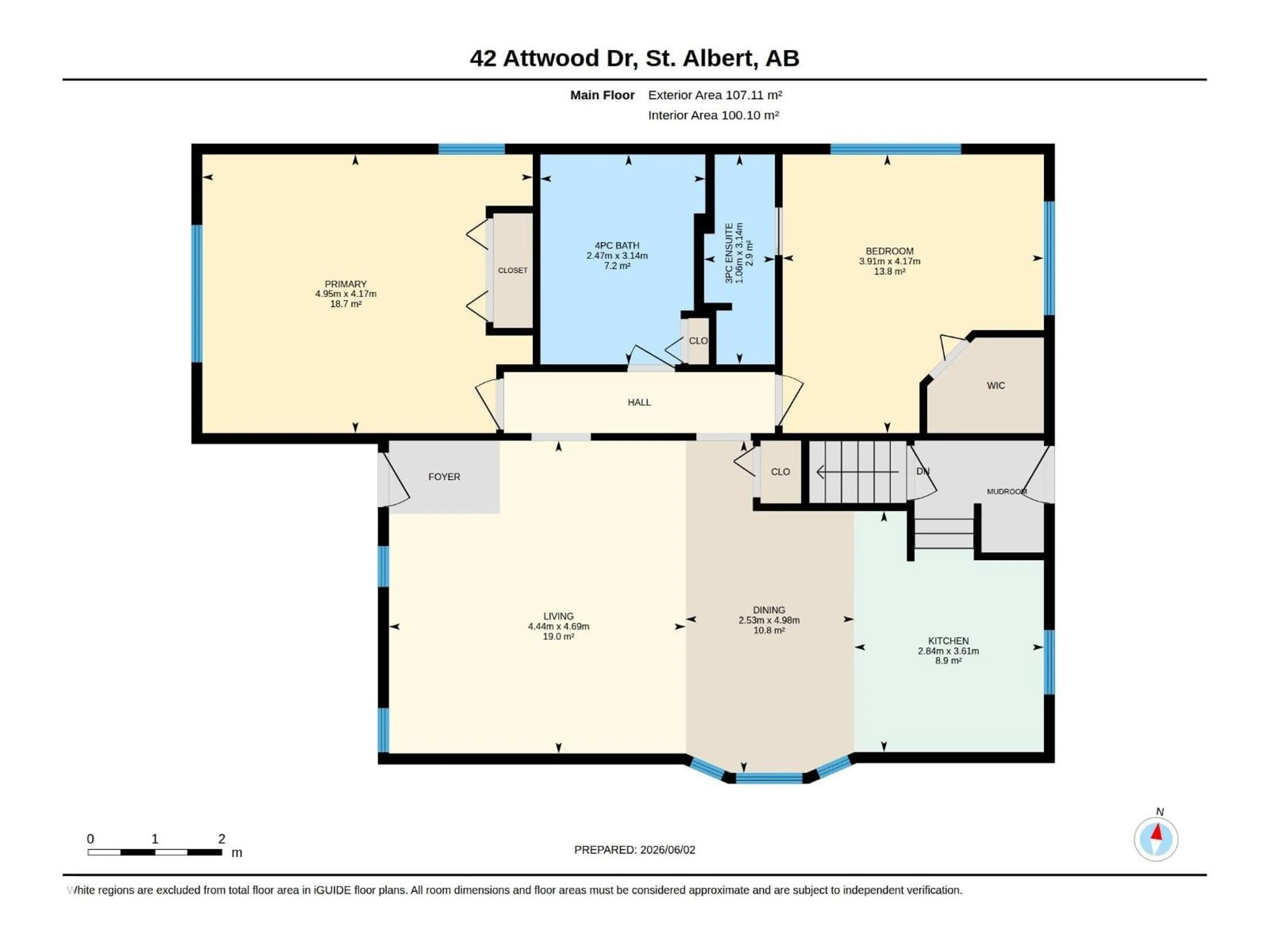 Floor plan for 42 ATTWOOD DR, St. Albert Alberta T8N3A6